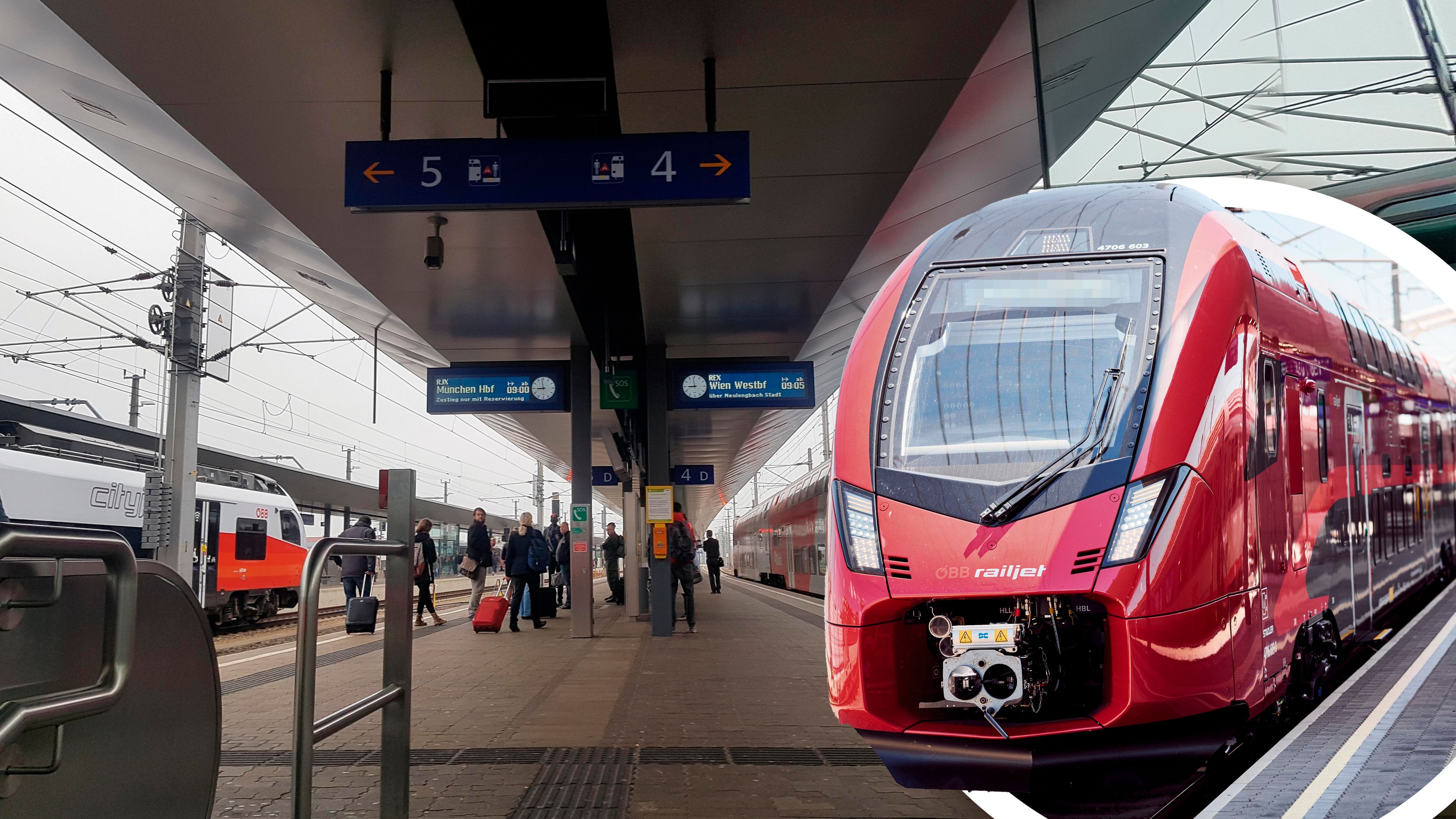 Bahnhof in St. Pölten – Mann springt auf fahrenden Railjet auf – nun wurde ein neuer Vorfall bekannt.