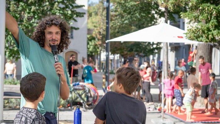 Beatboxen mit Geo Popoff am 13. September am Meiselmarkt.