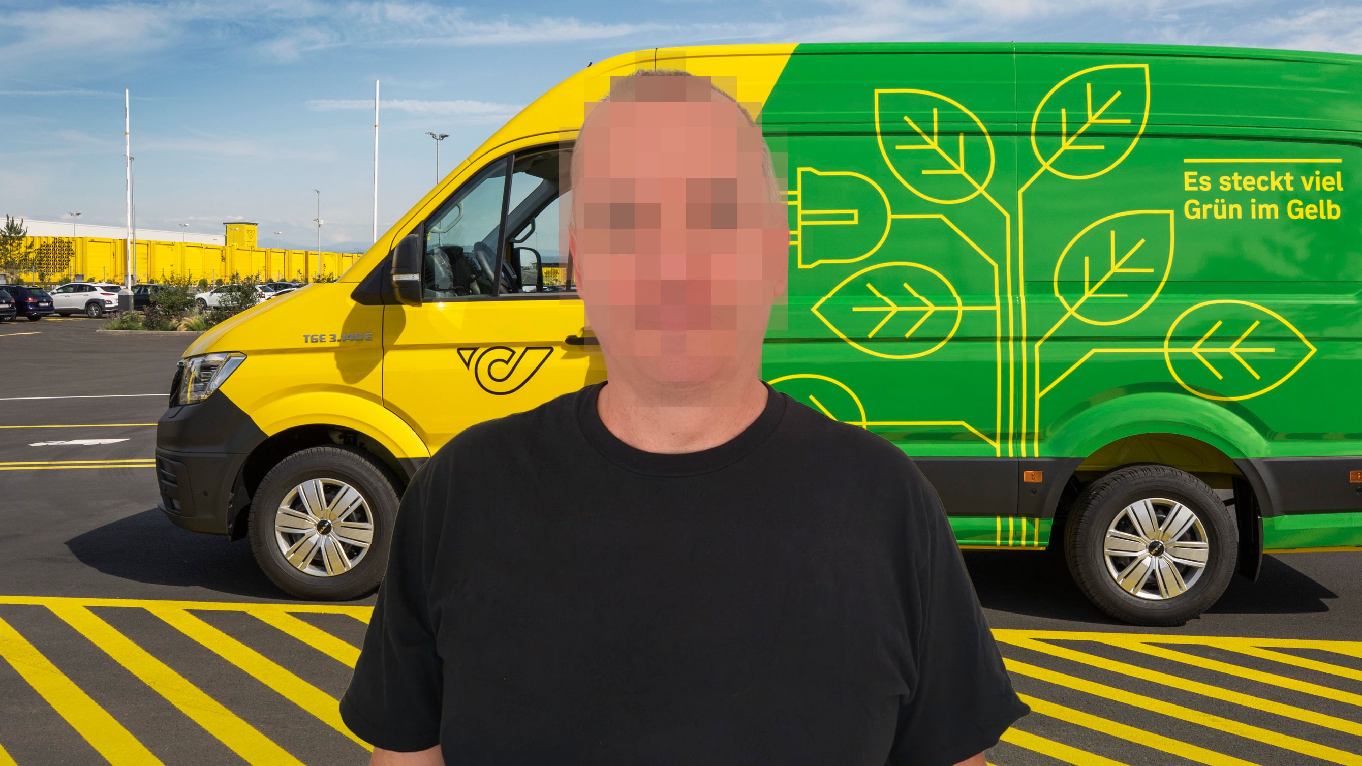 Thomas Mayer jagdte seinem Postpaket mit dem Auto nach.