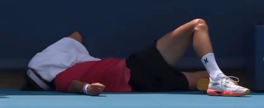 Arthur Rinderknech am Ende seiner Kräfte.