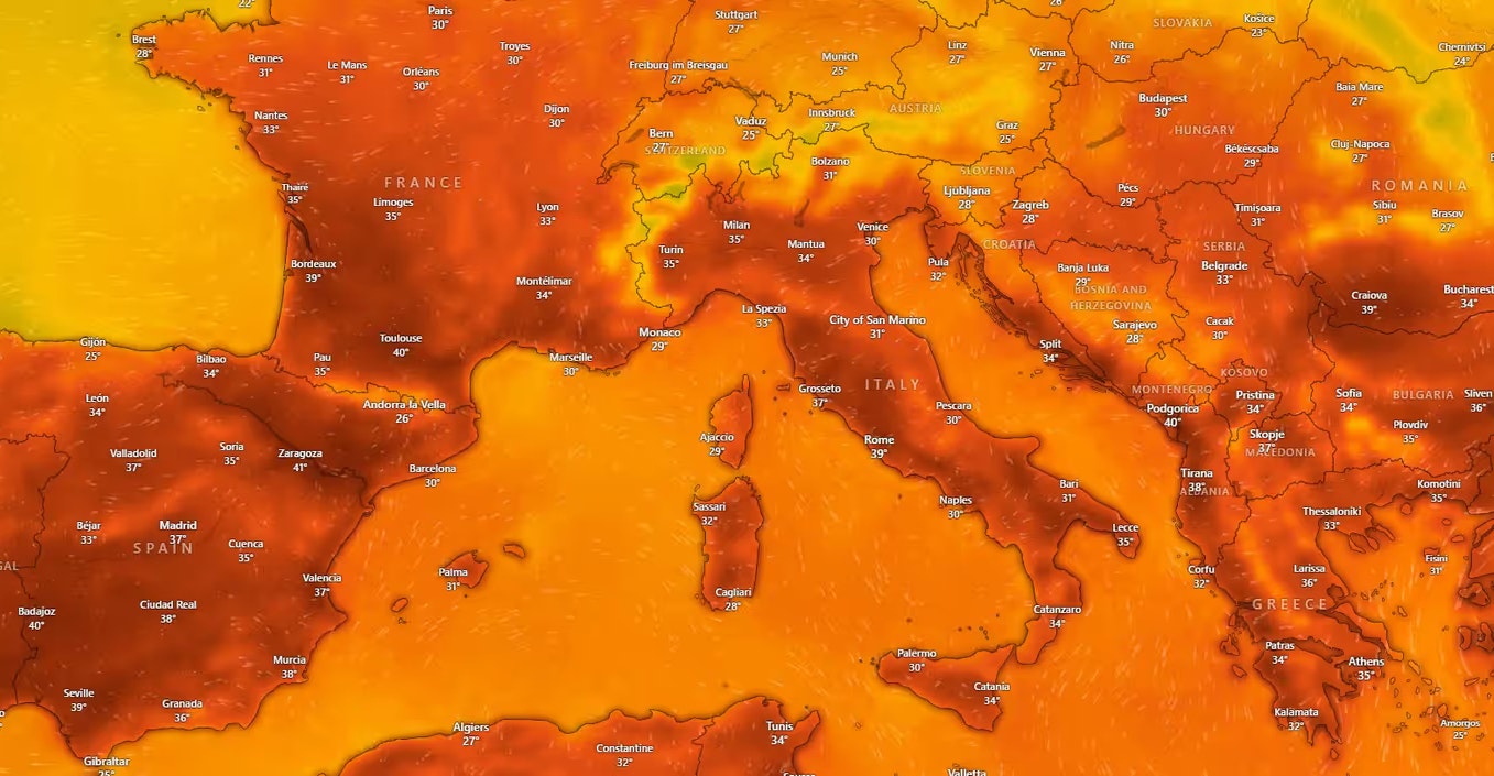 Heute.at - Diese Urlaubsorte liegen gerade in einer Gluthölle