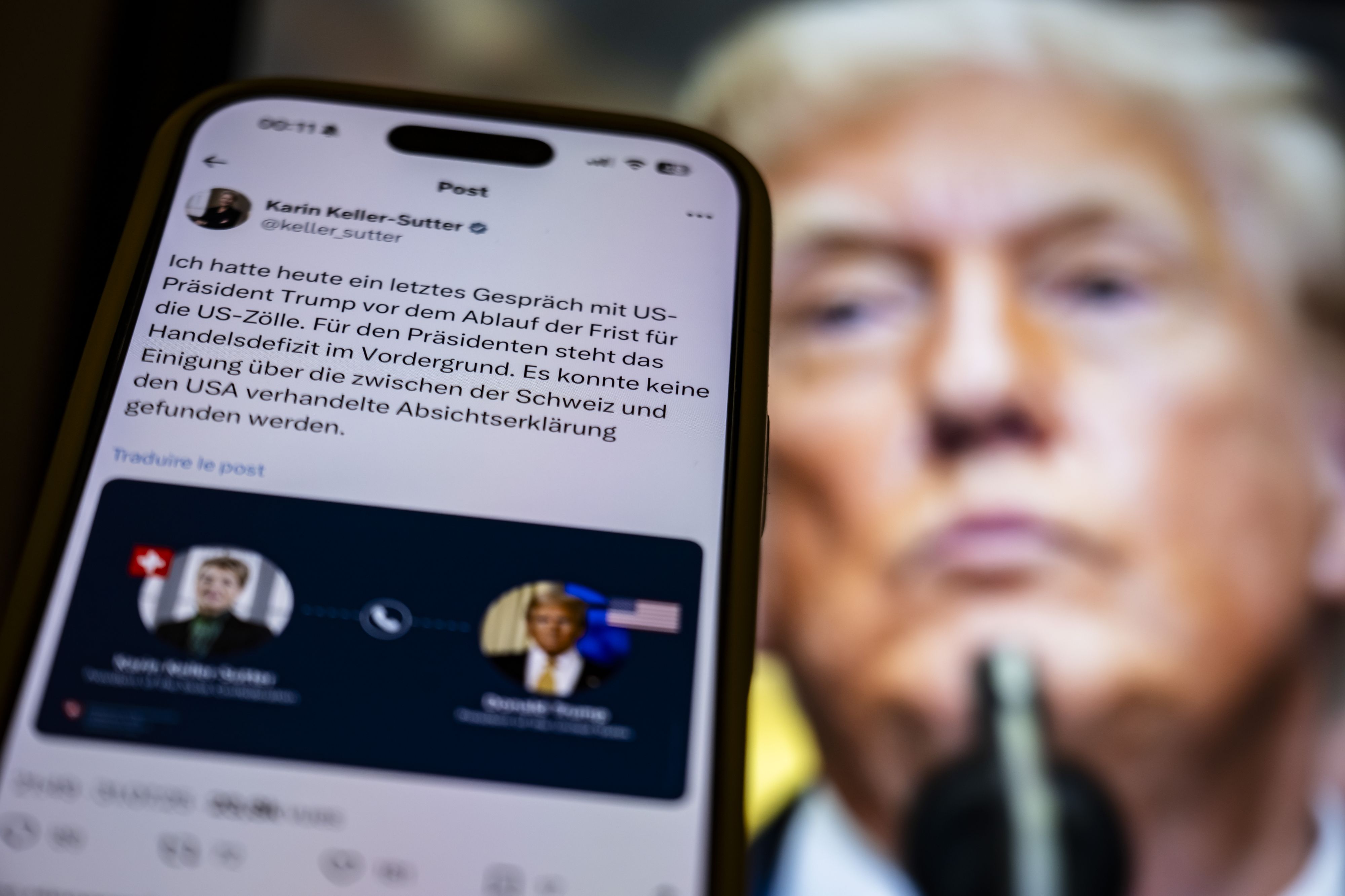 So informierte die Schweizer Präsidentin Karin Keller-Sutter ihre Landsleute über das Ergebnis der Zoll-Verhandlungen mit den USA