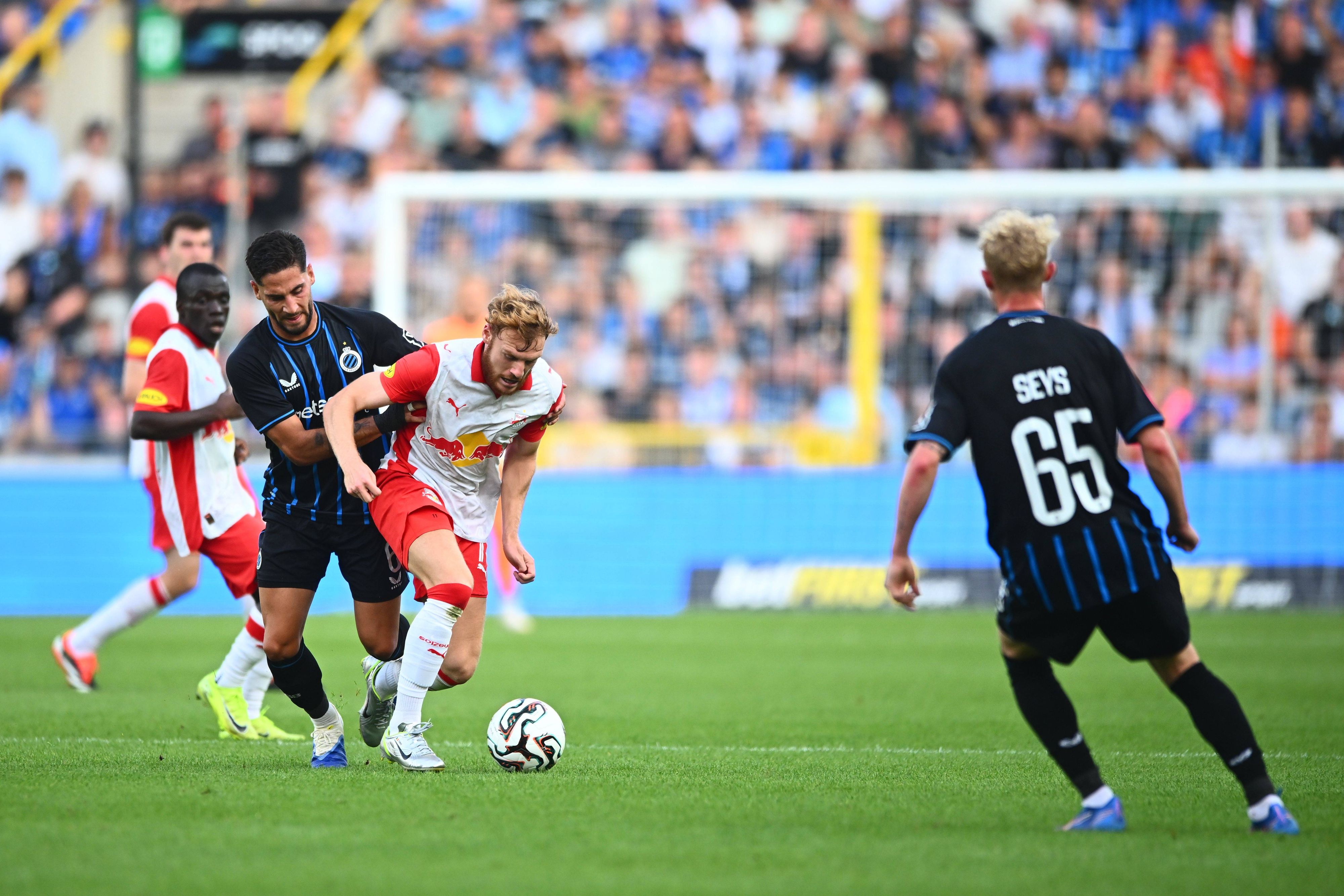 Österreichs Vizemeister Red Bull Salzburg gegen Club Brügge. 