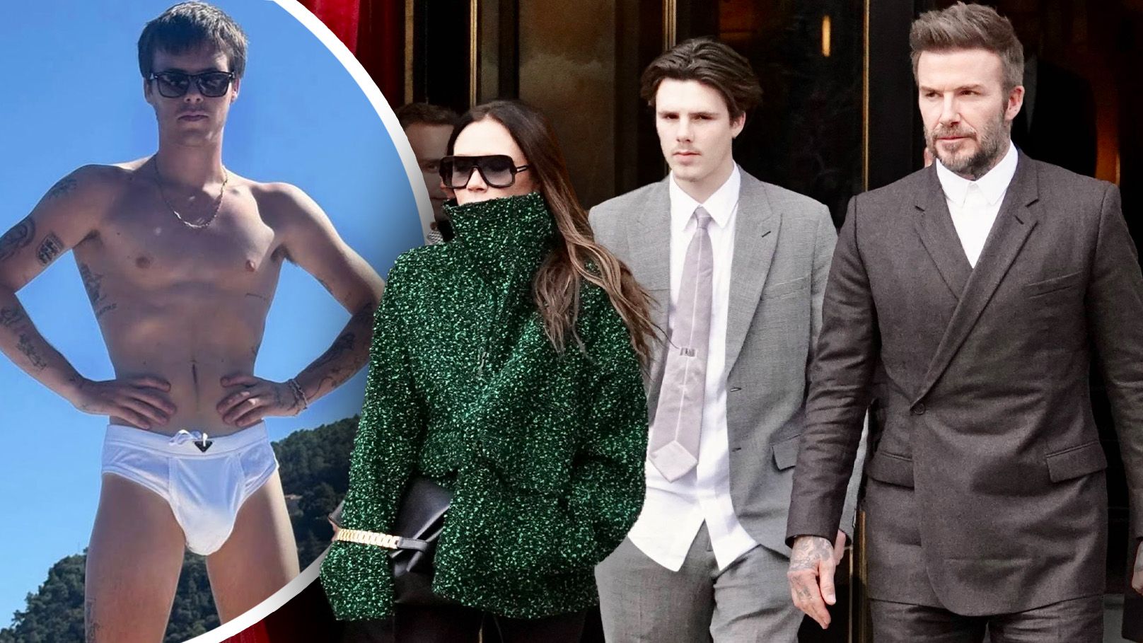 Cruz Beckham sorgt im Urlaub für Aufsehen.