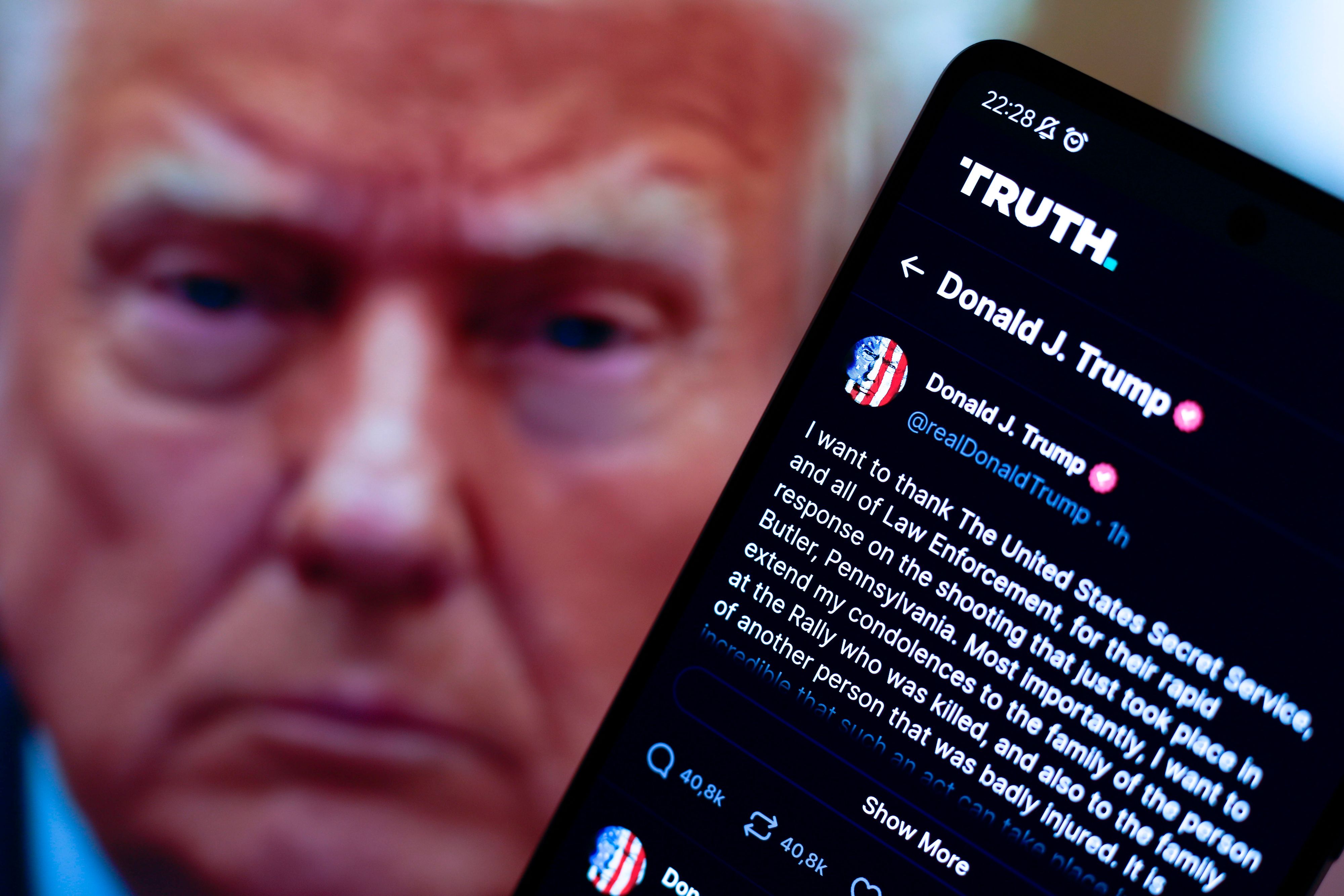 Auf seiner Plattform 