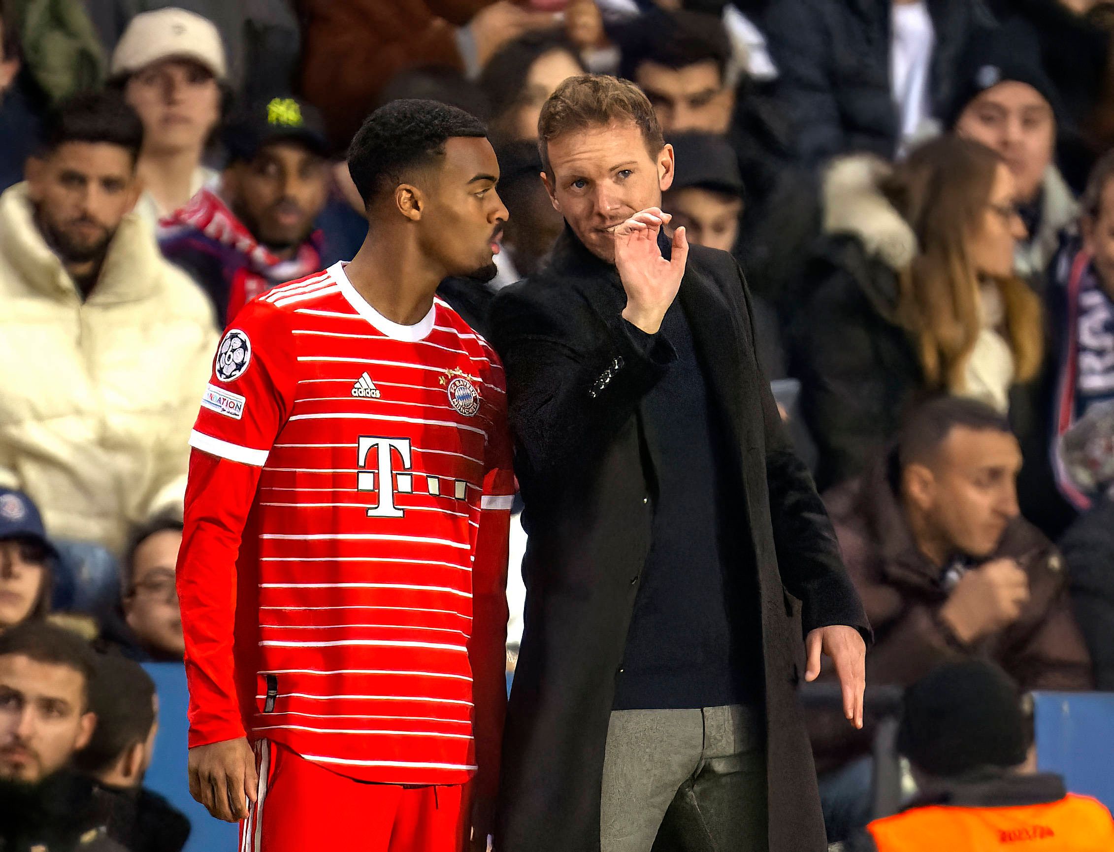 Der ehemalige Bayern-München-Spieler Ryan Gravenberch und Ex-Bayern-Coach Julian Nagelsmann. 