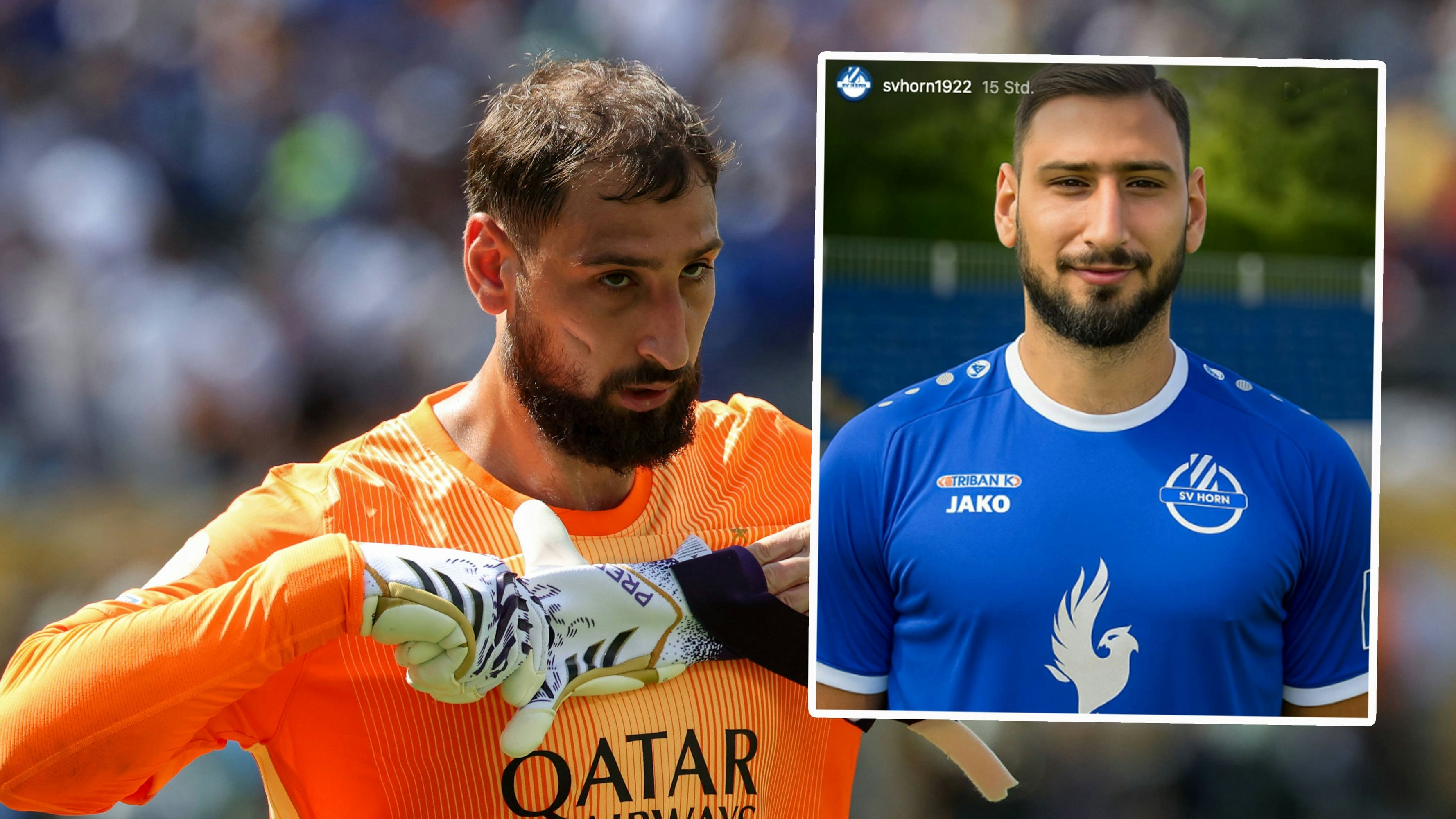 Heute.at - Paris-Aus! Horn zeigt Donnarumma im Regionalliga-Trikot