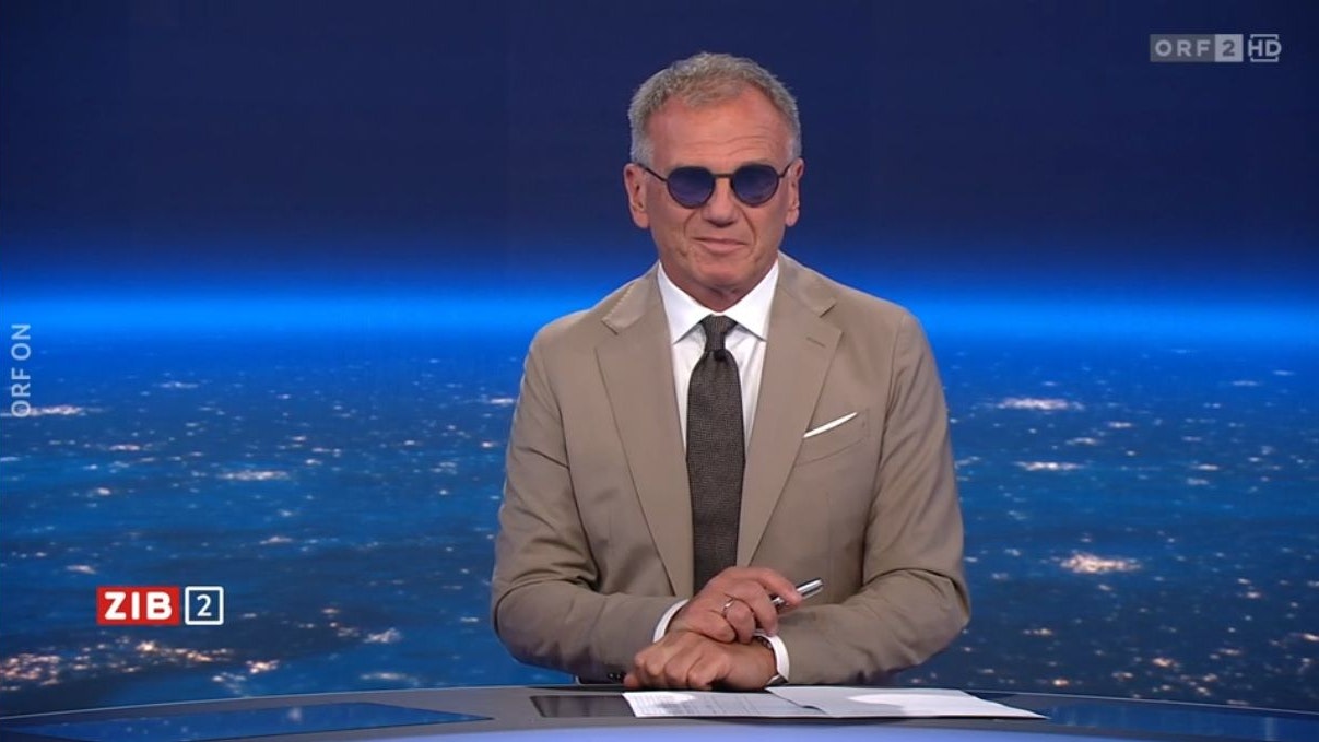 ORF-Star Armin Wolf trug plötzlich eine Sonnenbrille. 