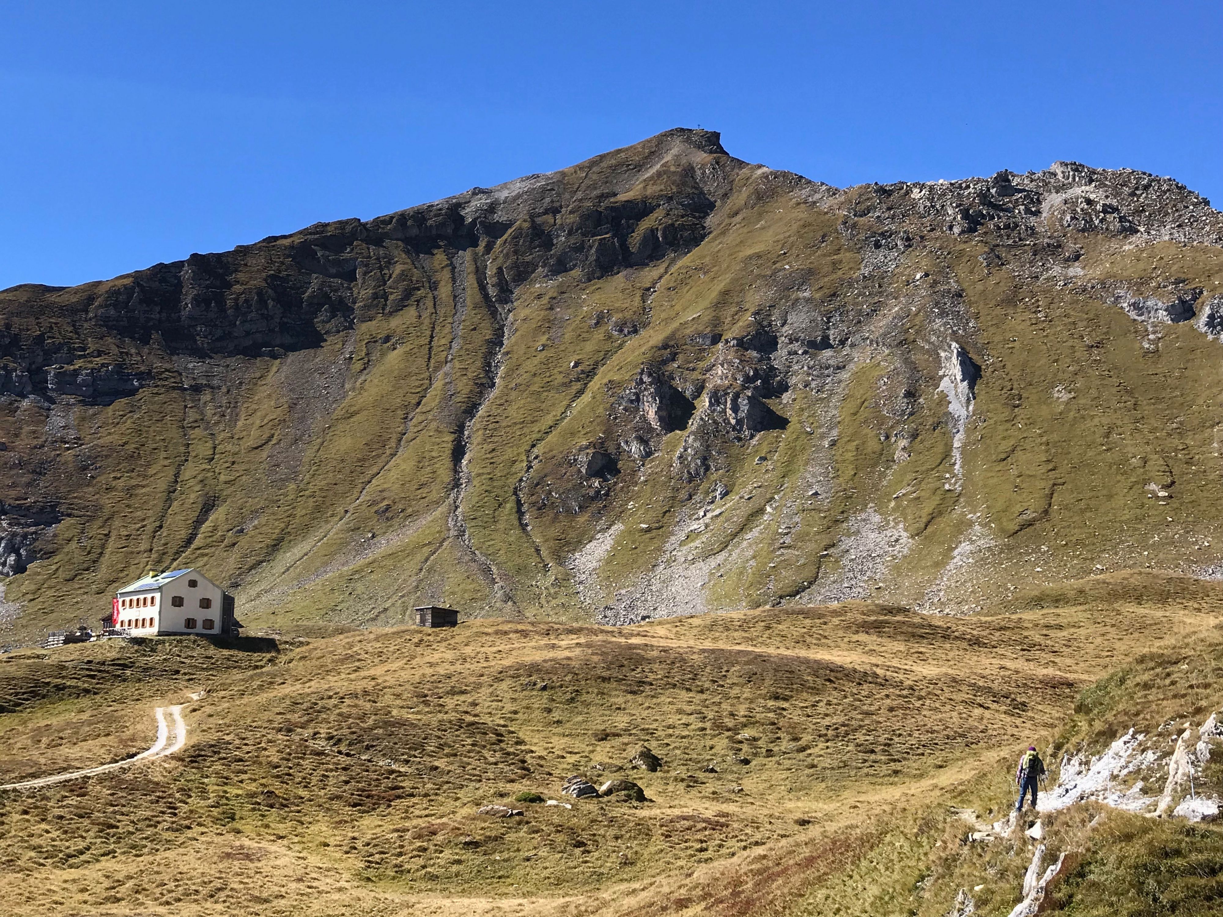Das Padasterjochhaus in den Stubaier Alpen – dorthin wollte sich der verunglückte Wanderer wohl aufmachen. 