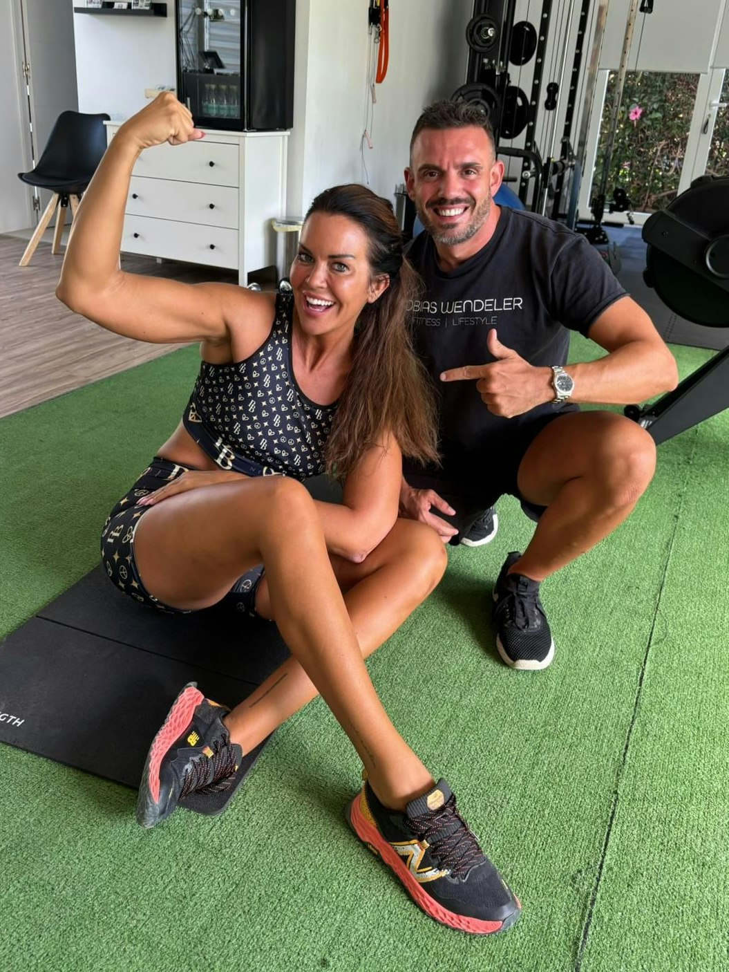 Martina Reuter und Tobias Wendler beim Training 