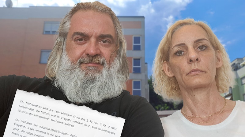<strong>14.08.2025: "Jeden Tag 12 Stunden Lärm" – Mieter jetzt gekündigt.</strong> Marco und Petra B. sind im August 2024 in ihre Gemeindewohnung gezogen. Seit Monaten kämpfen sie gegen anhaltenden Lärm. <a data-li-document-ref="120124590" href="https://www.heute.at/s/jeden-tag-12-stunden-laerm-mieter-voellig-verzweifelt-120124590">Jetzt sollen sie ausziehen &gt;&gt;&gt;</a><a data-li-document-ref="120124513" href="https://www.heute.at/s/300-kilo-haeftling-kostet-steuerzahler-im-monat-55000-120124513"></a>
