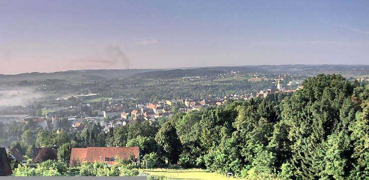 Über Hartberg war am Mittwochvormittag eine große Rauchwolke zu sehen.