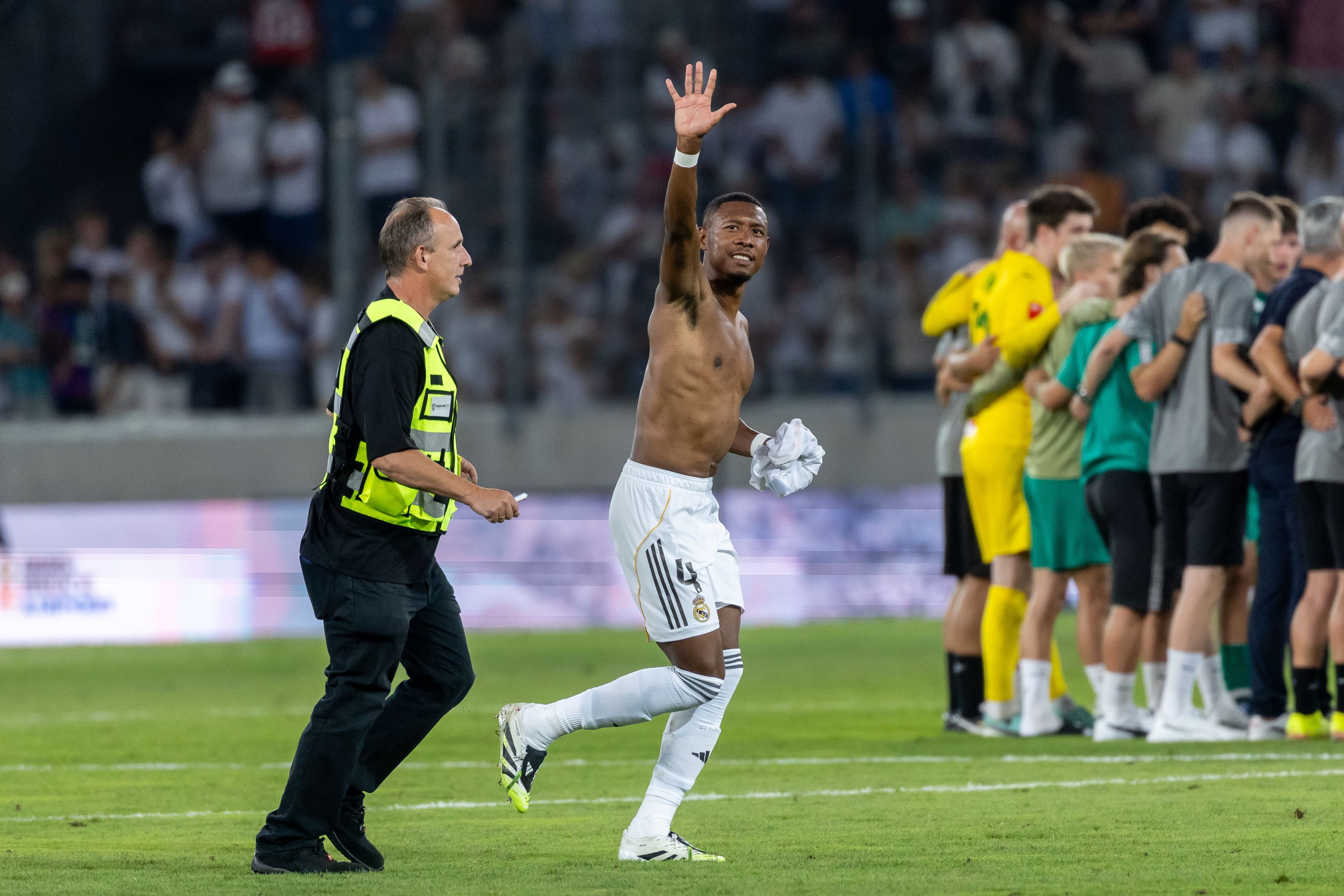 David Alaba nach dem Testspiel zwischen der WSG Tirol und Real Madrid in Innsbruck.