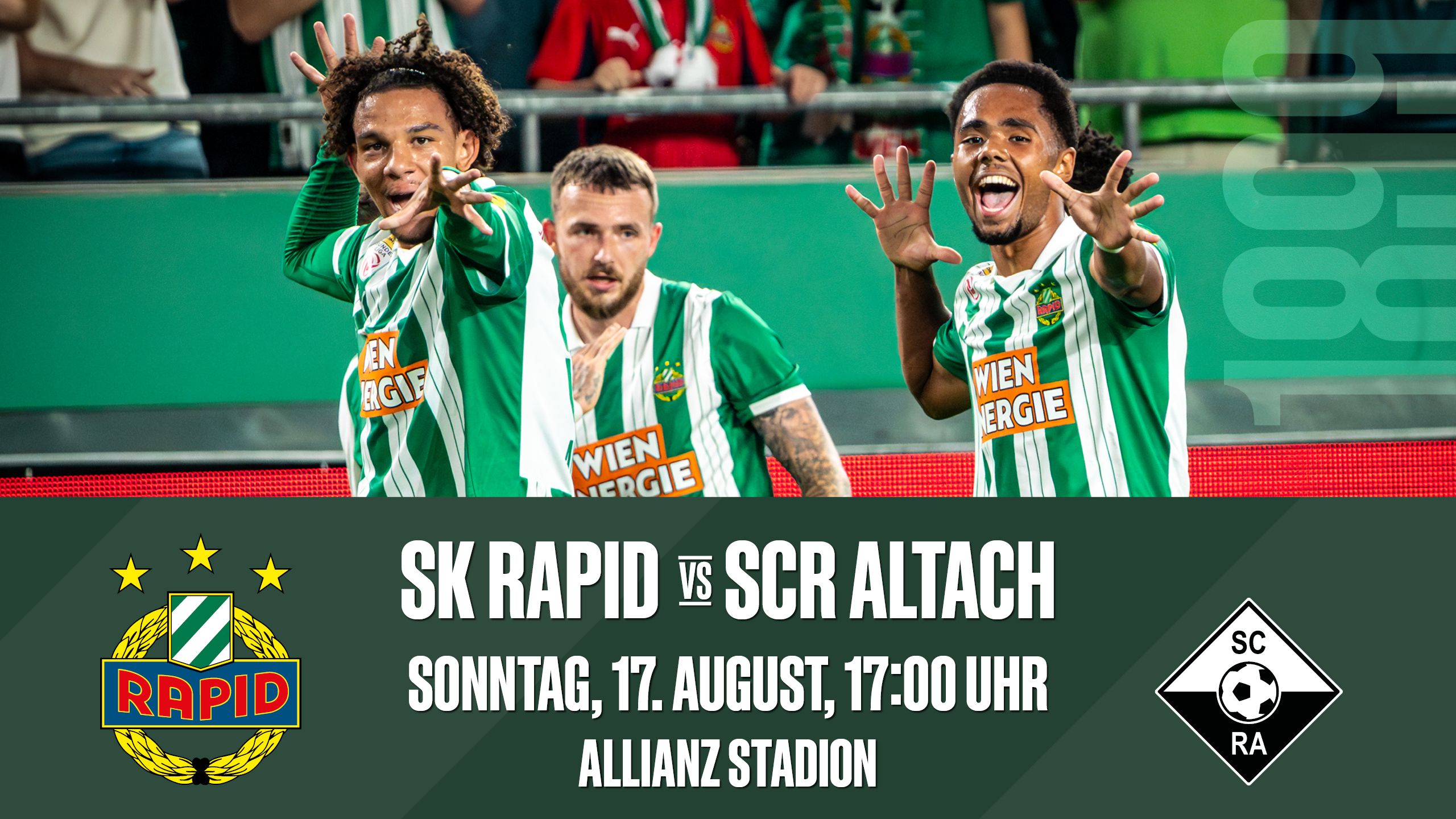 Rapid Wien will, wie im letzten Bundesliga Spiel, auch gegen Altach siegen!