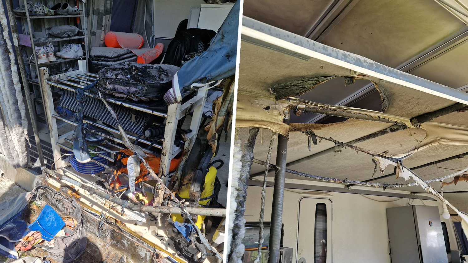 Aufmerksame Camping-Gäste löschten den Brand.