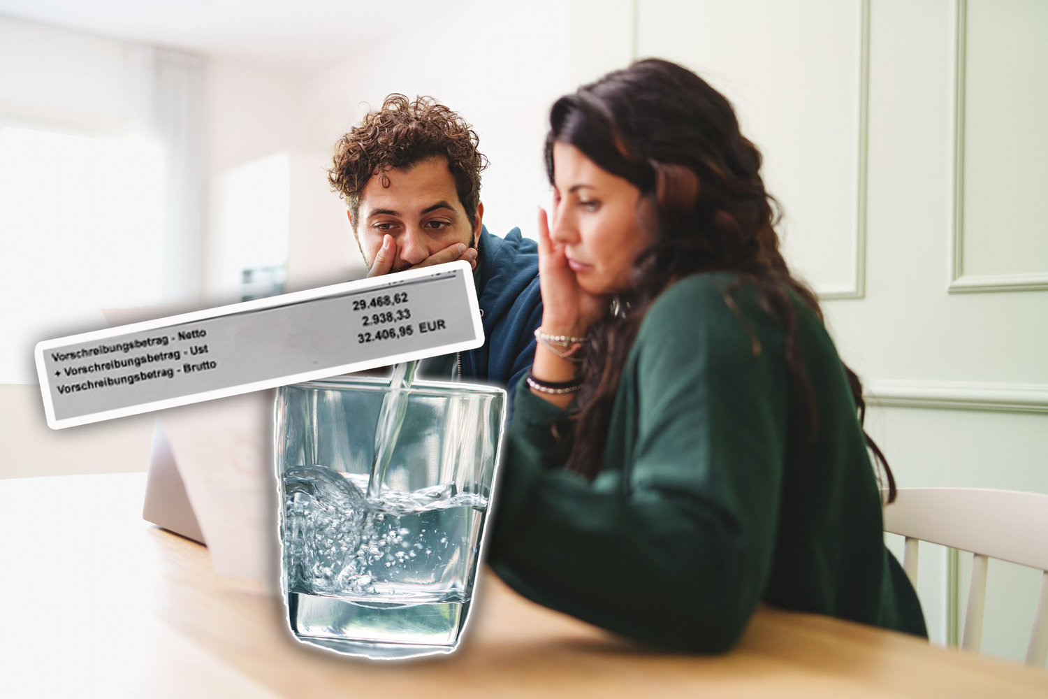 Die Wasserabrechnung sorgte für einen Schockmoment
