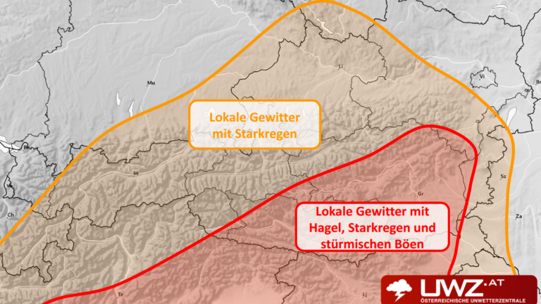 Gewitter und Unwetter – Prognose für den Sonntag