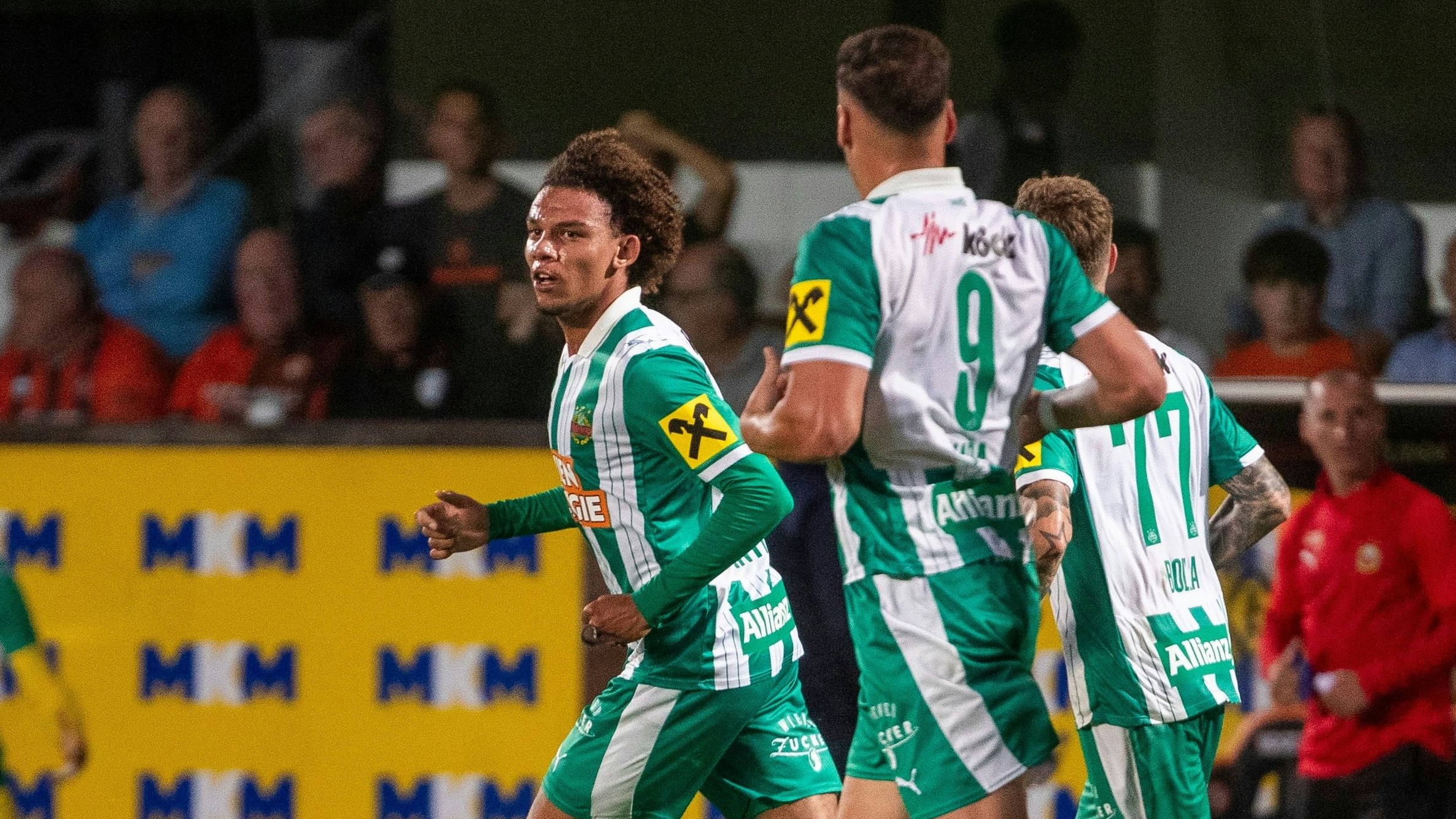 Rapid jubelt über die Aufholjagd gegen Dundee United. 