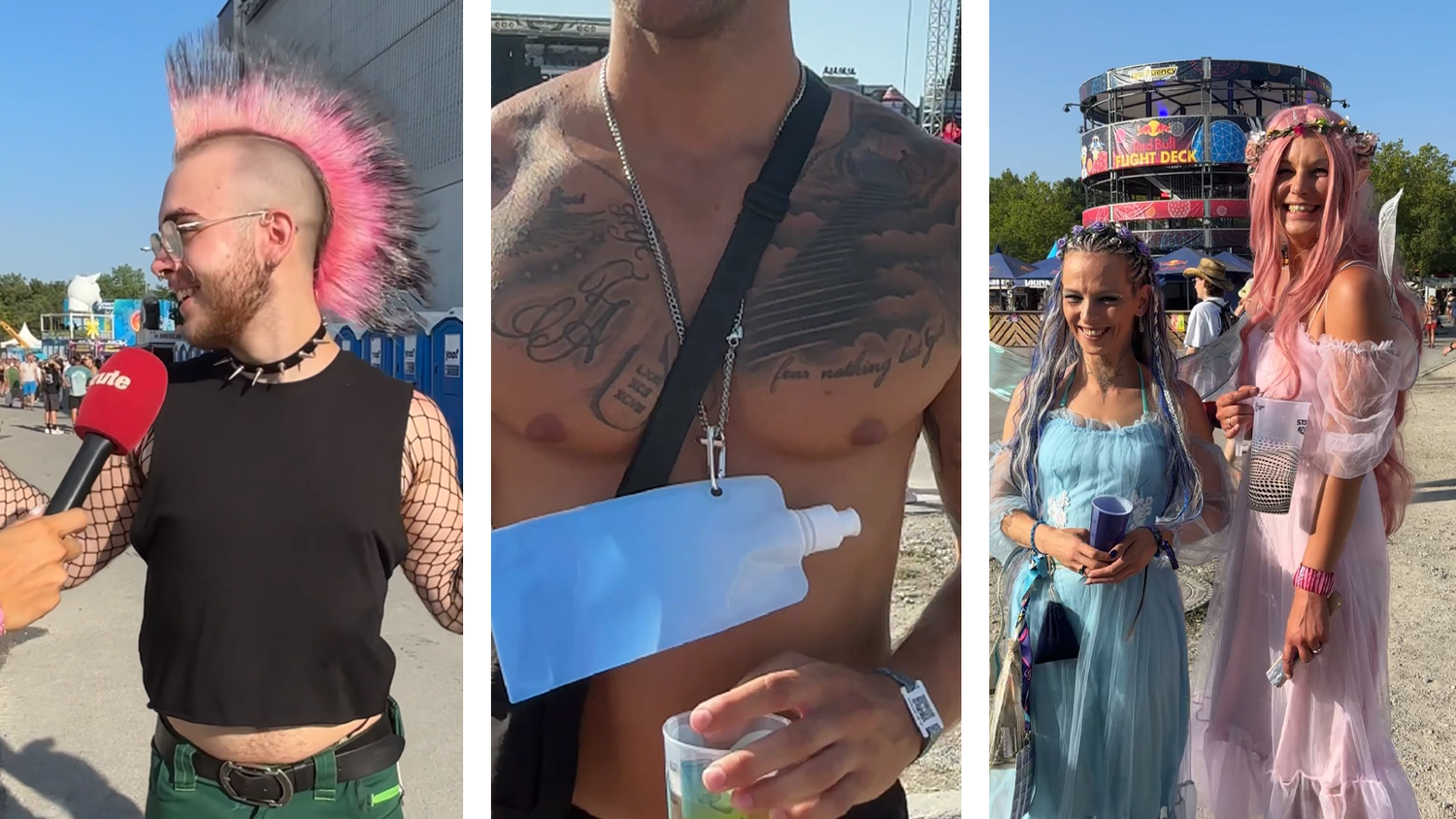 Für das Frequency haben sich zahlreiche Besucher herausgeputzt.