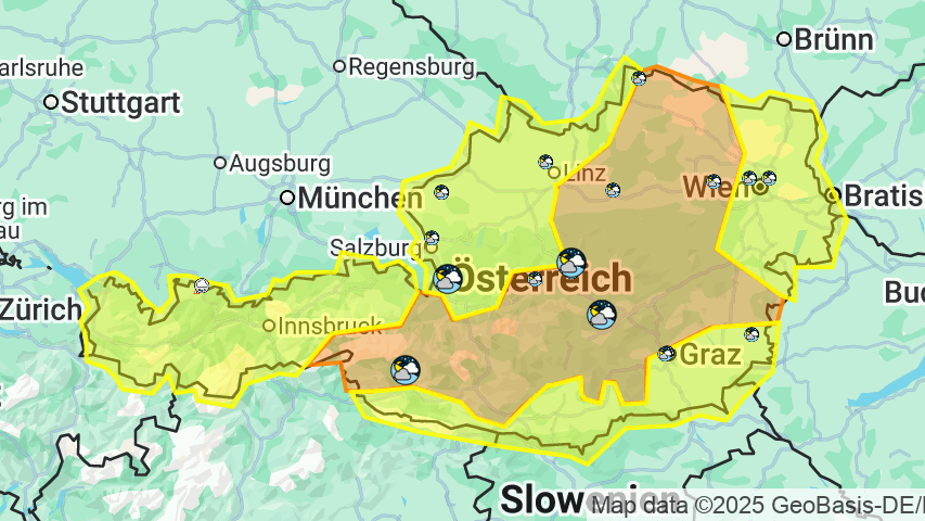 Heute.at - Starkregen, Hagel – Unwetter nehmen Kurs auf Österreich