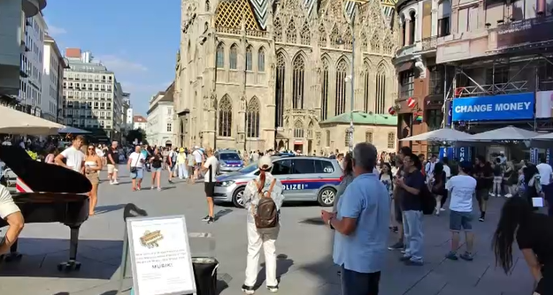 Aufregung am Feiertag in der Wiener City – direkt vor dem Stephansdom rückten mehrere Polizisten zu einem Einsatz aus.