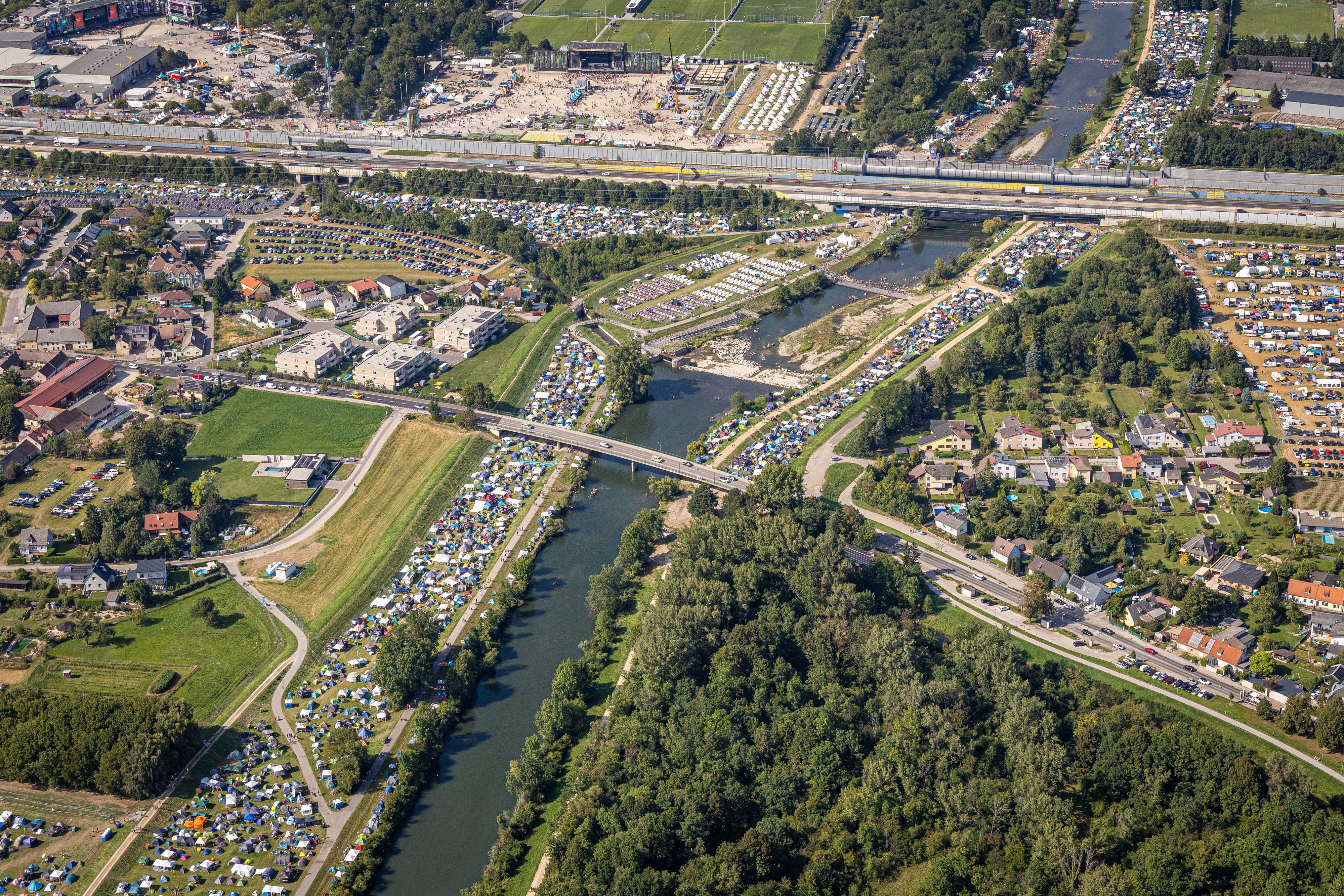 Luft-Aufnahme vom Frequency 2025