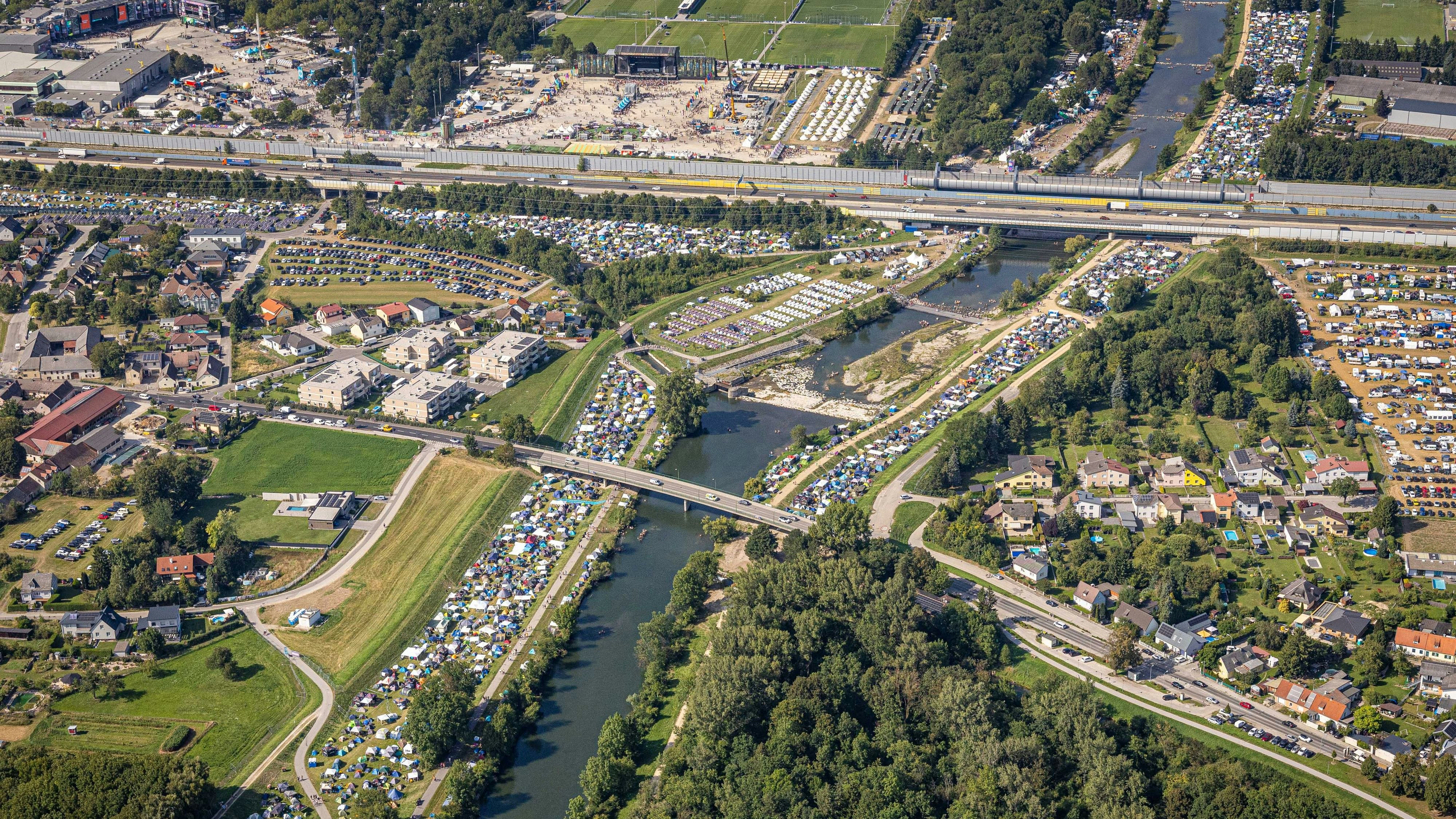 Luft-Aufnahme vom Frequency 2025