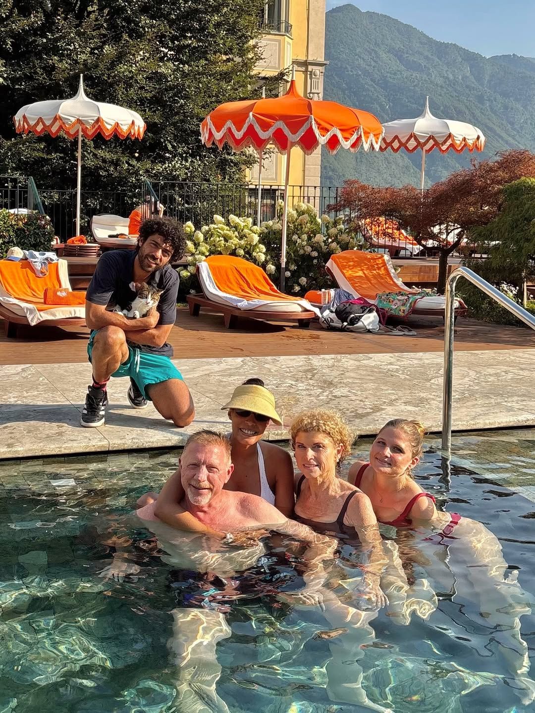 Fast die ganze Becker-Familie ist zusammengekommen.