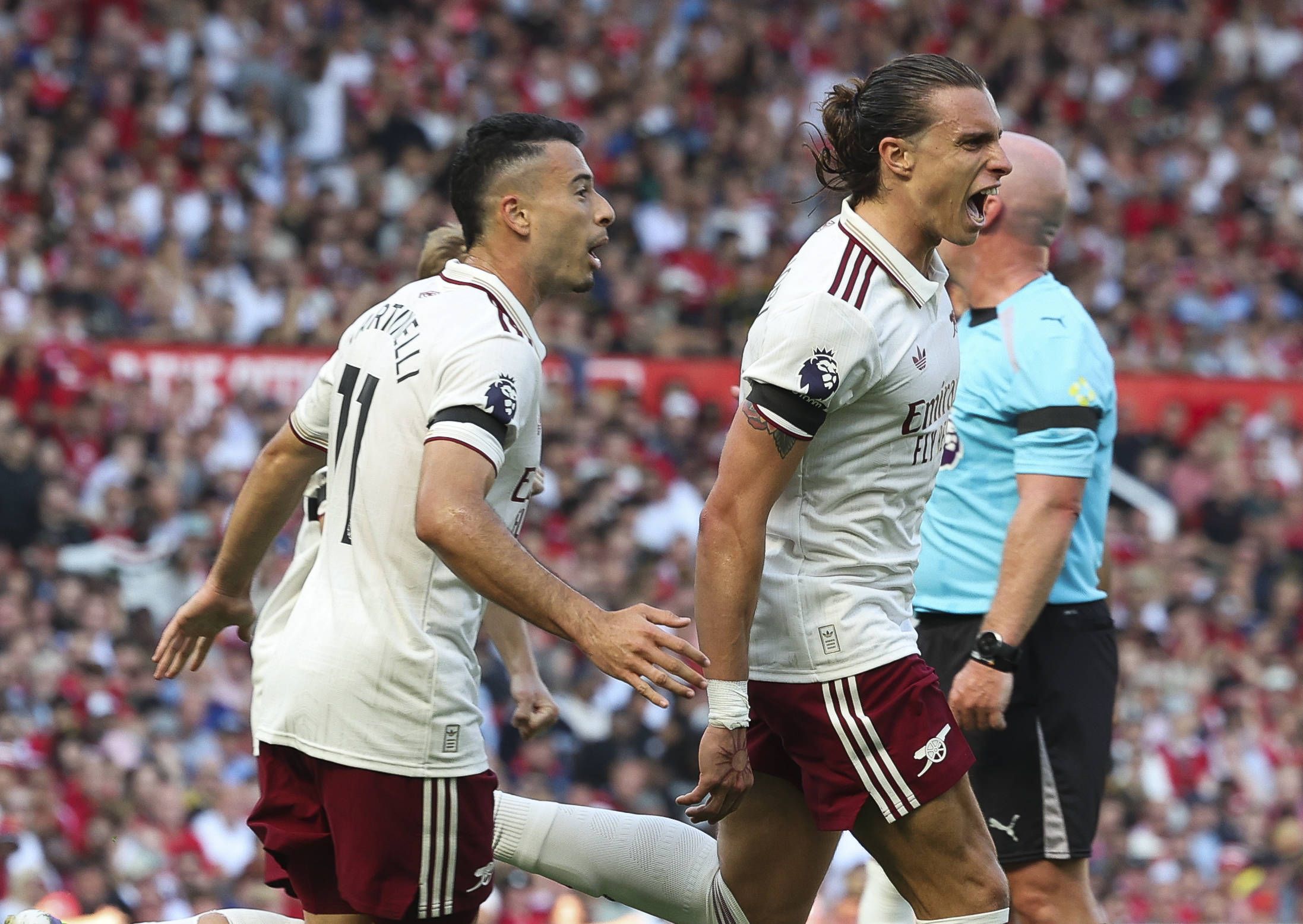 Riccardo Califori entschied das Spitzenspiel zwischen Arsenal und Manchester United. 