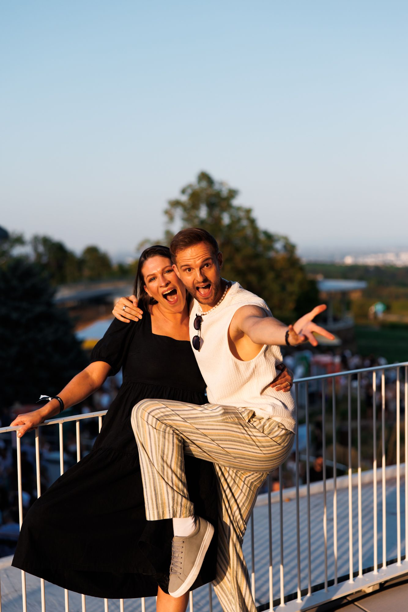 Schauspielerin Selina Graf und Profitänzer Herby Stanonik ließen den Tag bei 