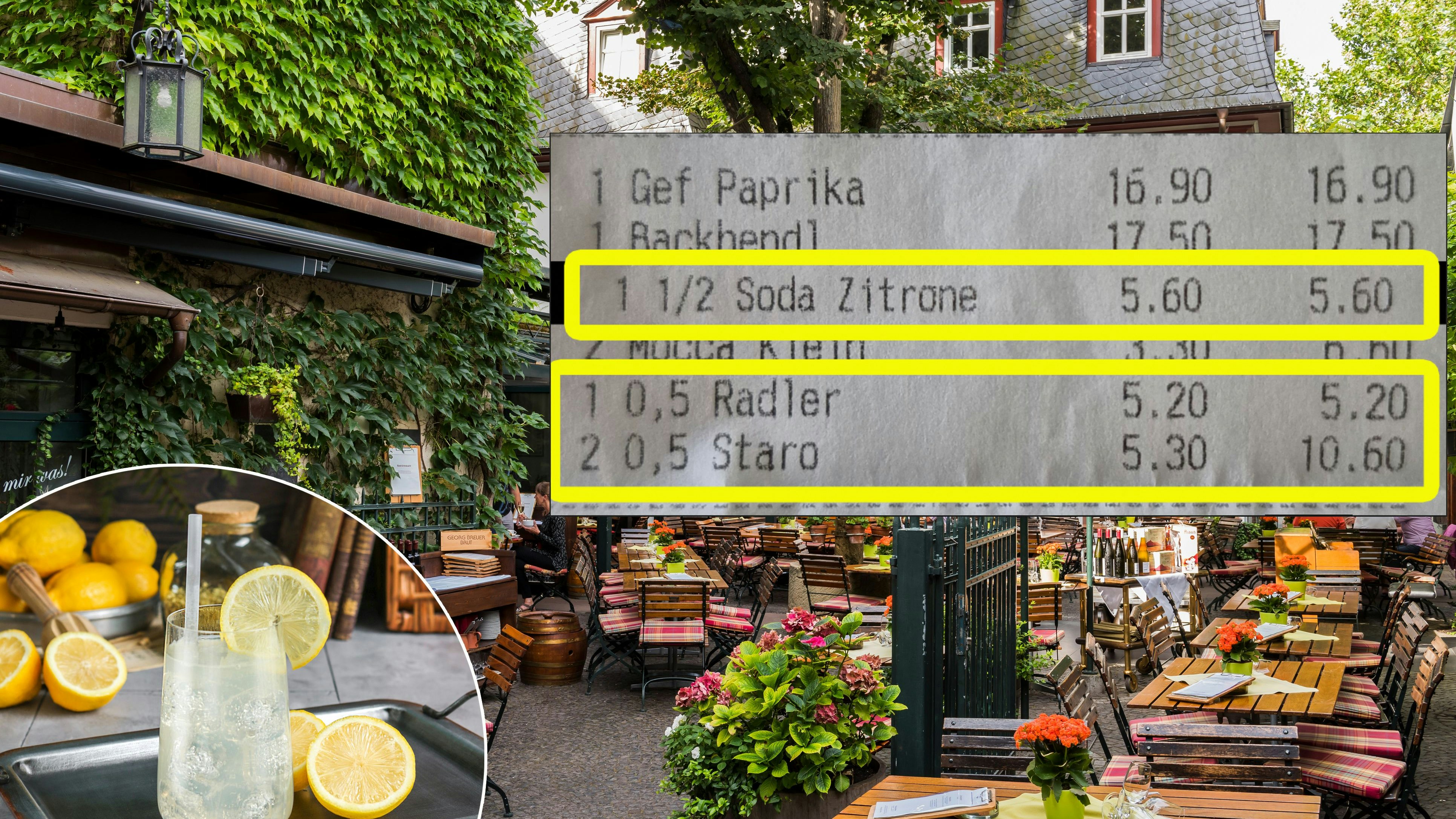 Heute.at - Soda Zitrone teurer als Bier! Wirt verlangt 5,60 Euro