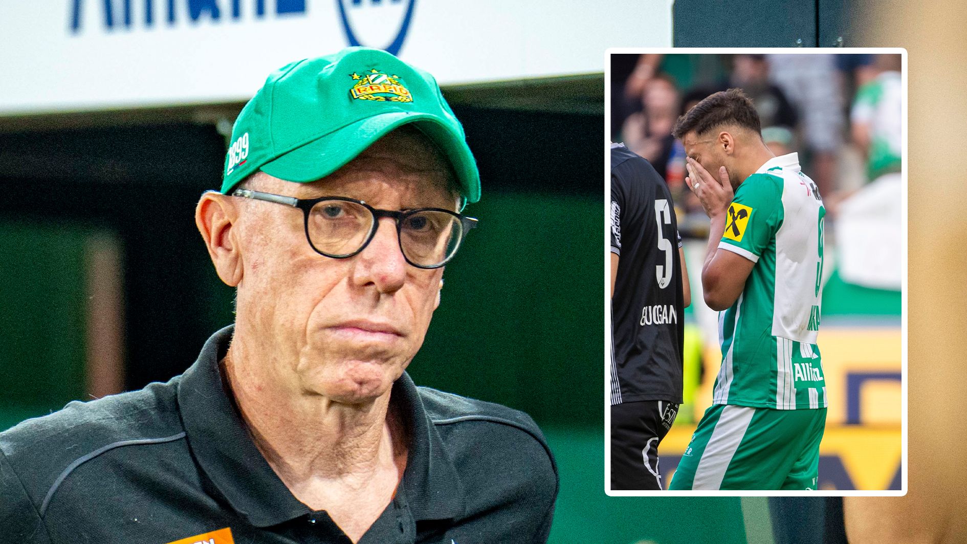 Rapid-Trainer Peter Stöger verteidigte seinen Stürmer. 