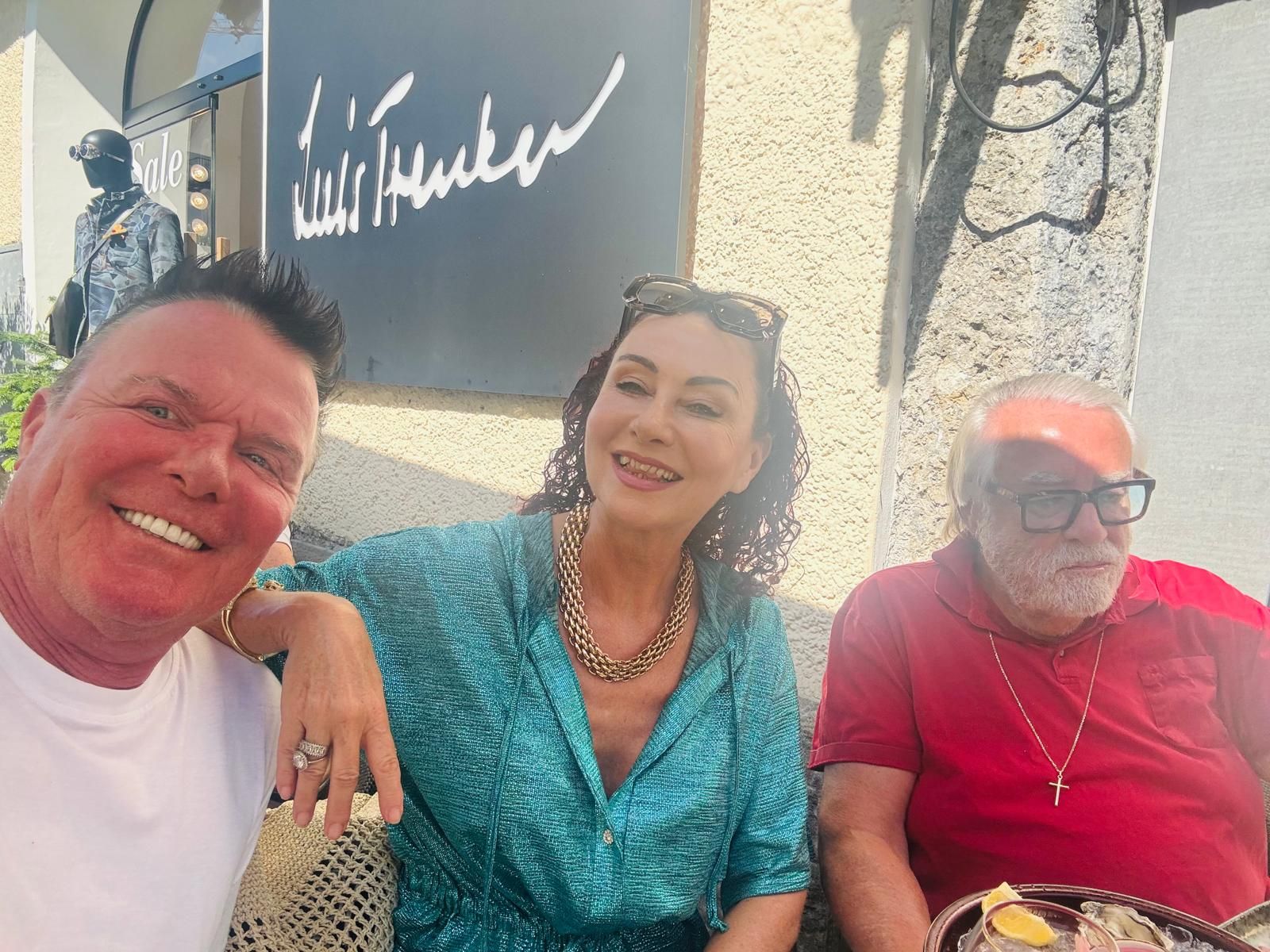 Christina Lugner mit Prinz Markus von Anhalt und ihrem Zuckerl-Baron Karl Schweigl