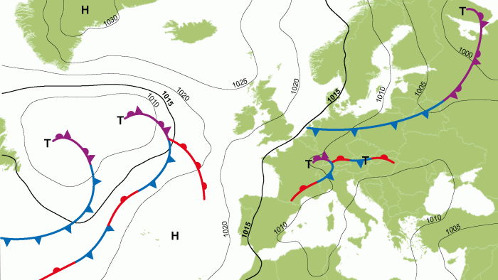 Frontenkarte für den 20. August 2025