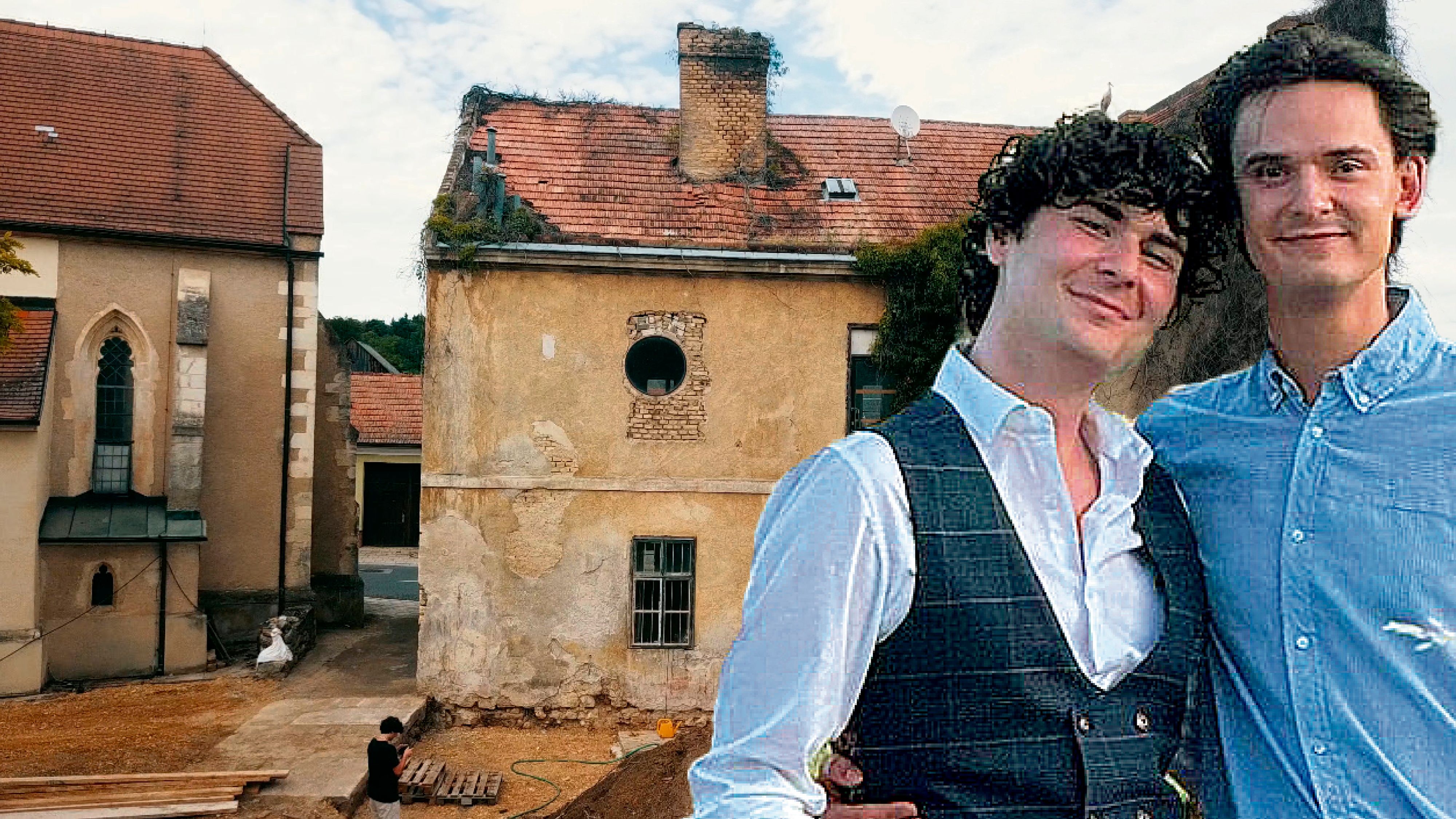 Alex Jakl und Flo Jung vor ihrem neuen alten Zuhause.