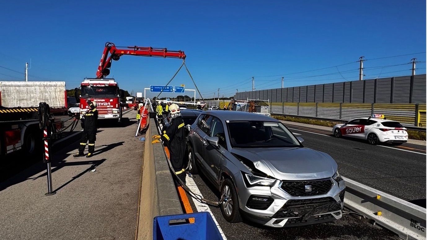 Sechs Autos waren involviert. 