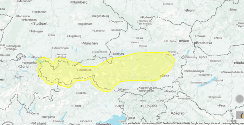 Am Mittwoch steuern Unwetter auf Teile Österreichs zu. (Symbolbild)