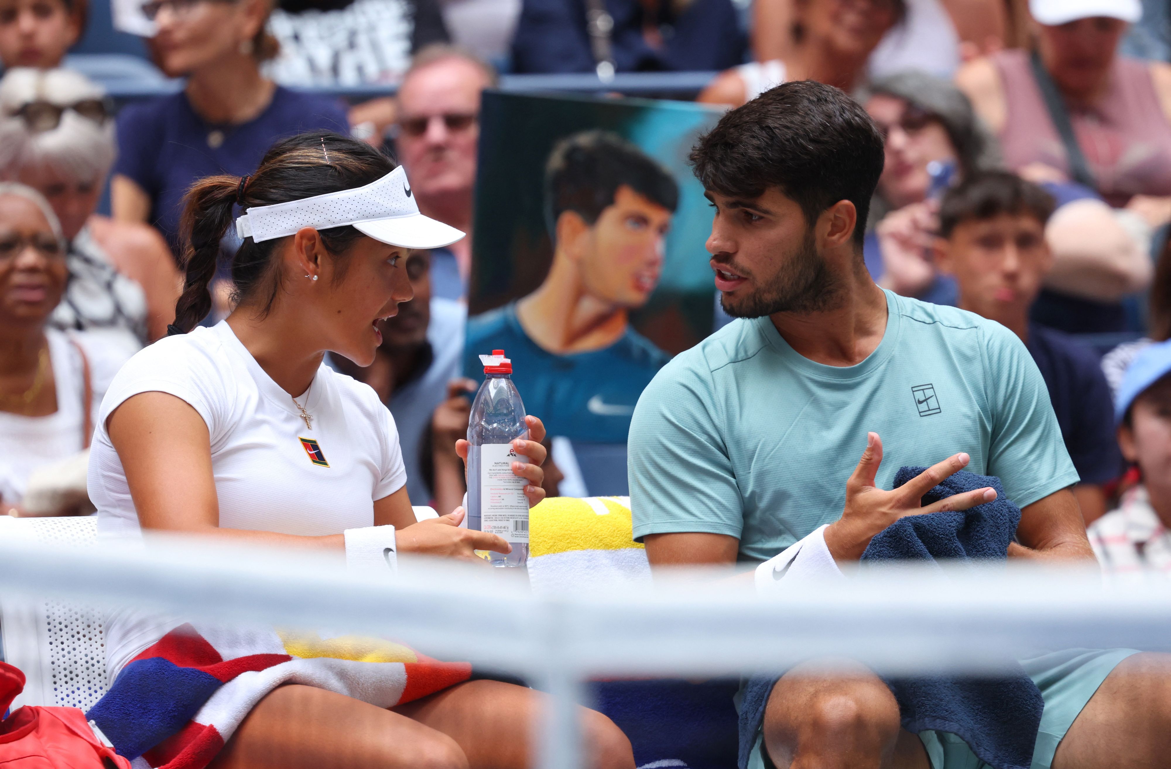 Emma Raducanu und Carlos Alcaraz.