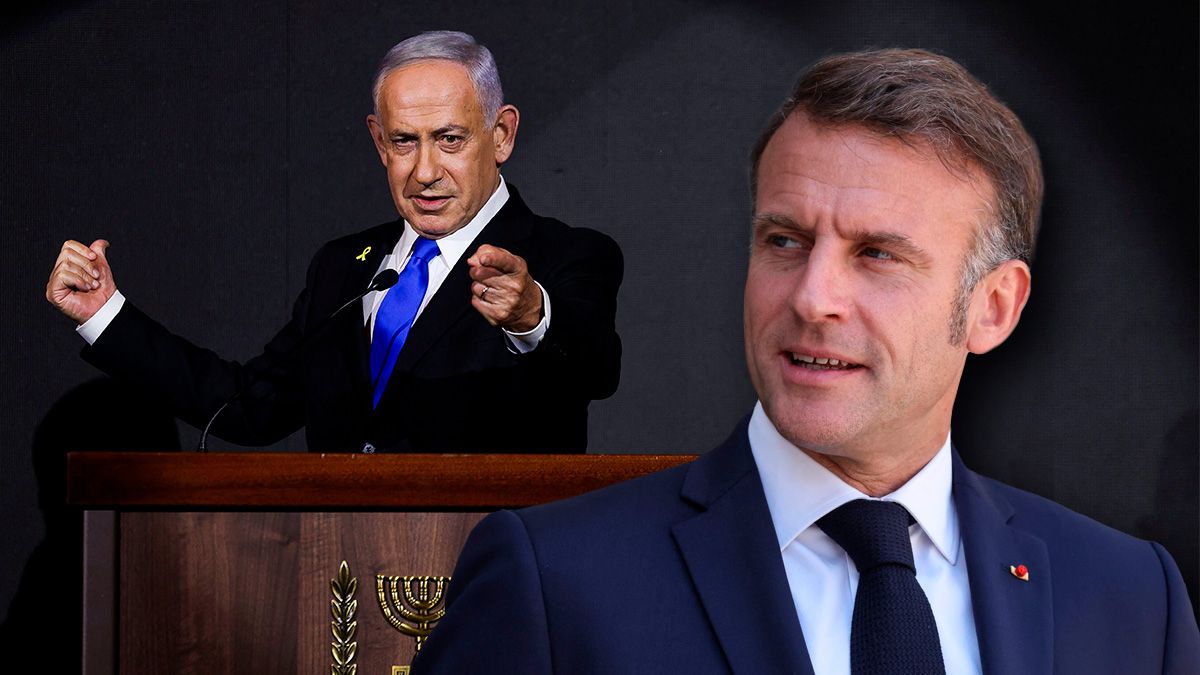 Schlagabtausch: Benjamin Netanjahu und Emmanuel Macron schenken sich nichts.