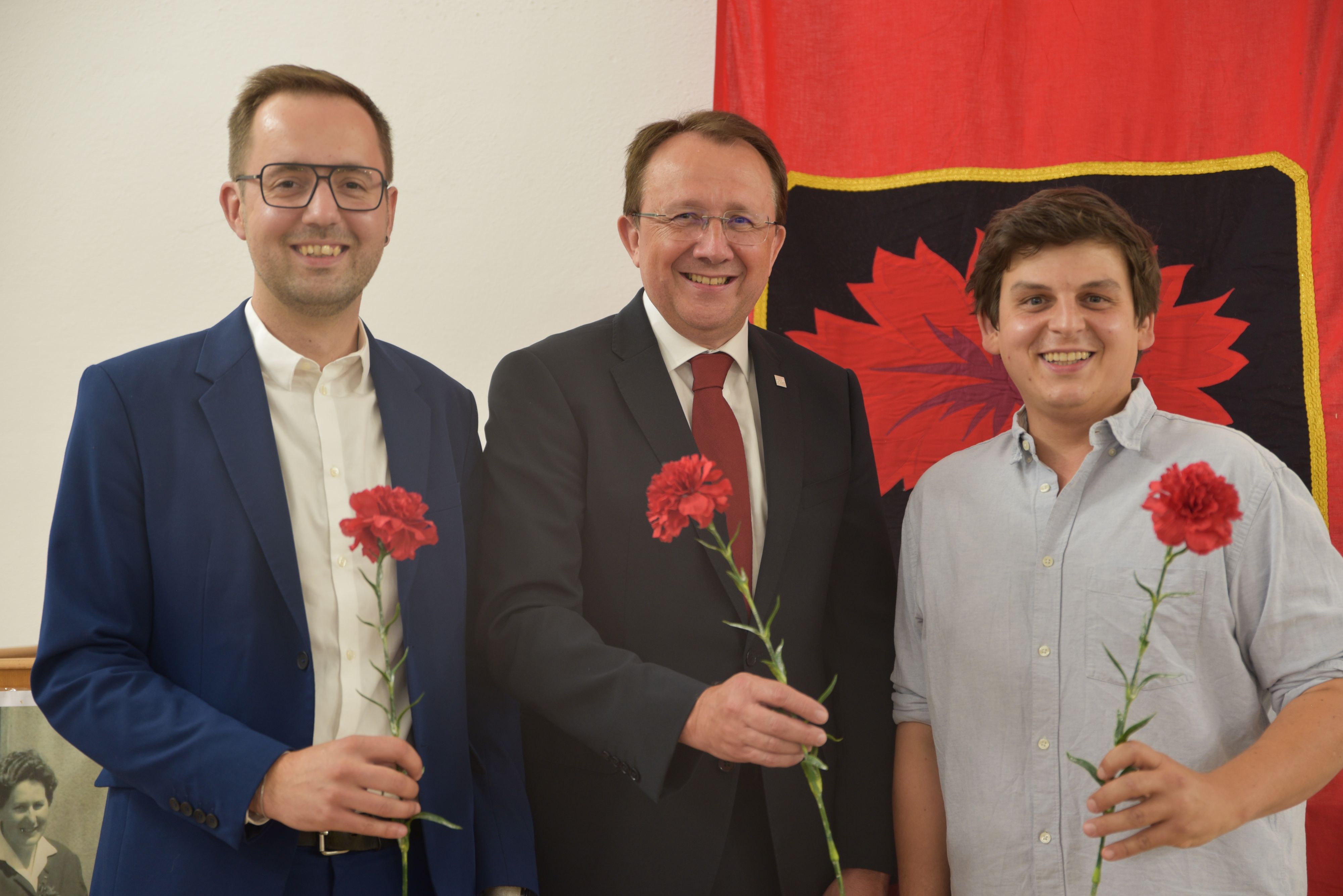 v.l.n.r. Michael Kögl, Matthias Stadler Lukas Wenighofer. Am 26. August in St. Pölten die Wahl des Vizebürgermeisters im Gemeinderat stattfinden.