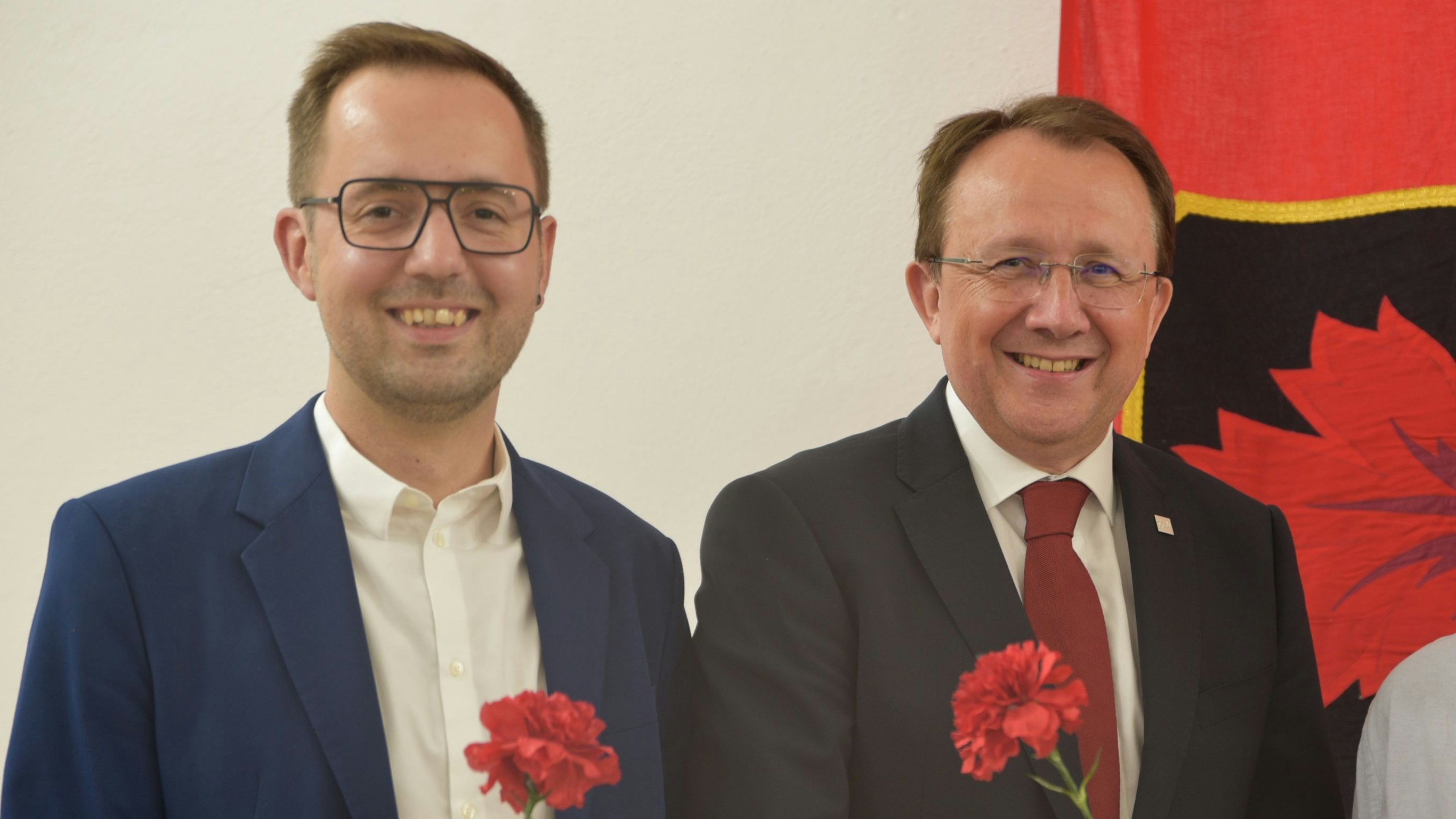 Michael Kögl (l.) bleibt erster Vizebürgermeister, Matthias Stadler ist weiterhin Stadtchef von St. Pölten.