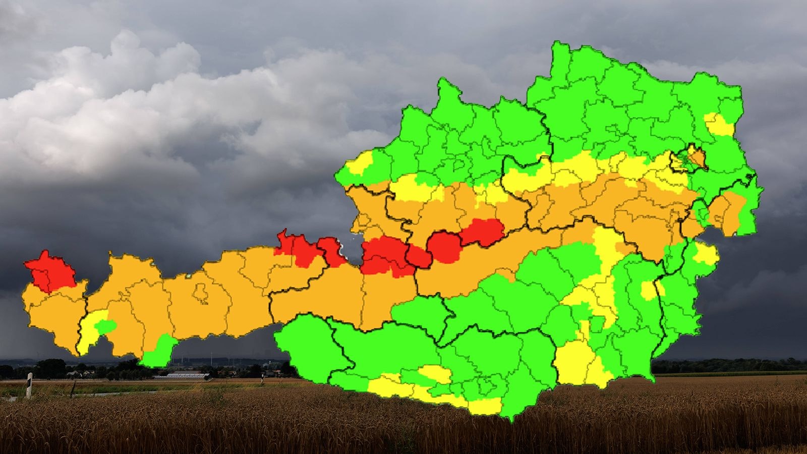 Heute.at - Wetter-Warnungen für mehrere Bundesländer ausgerufen