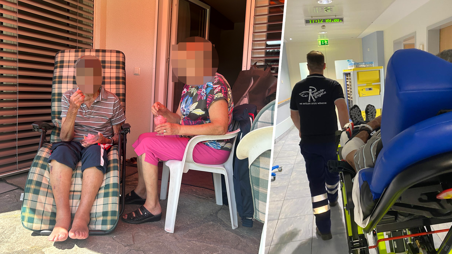 Josef konnte dank des Vereins Rollende Engel noch einmal nach Hause.