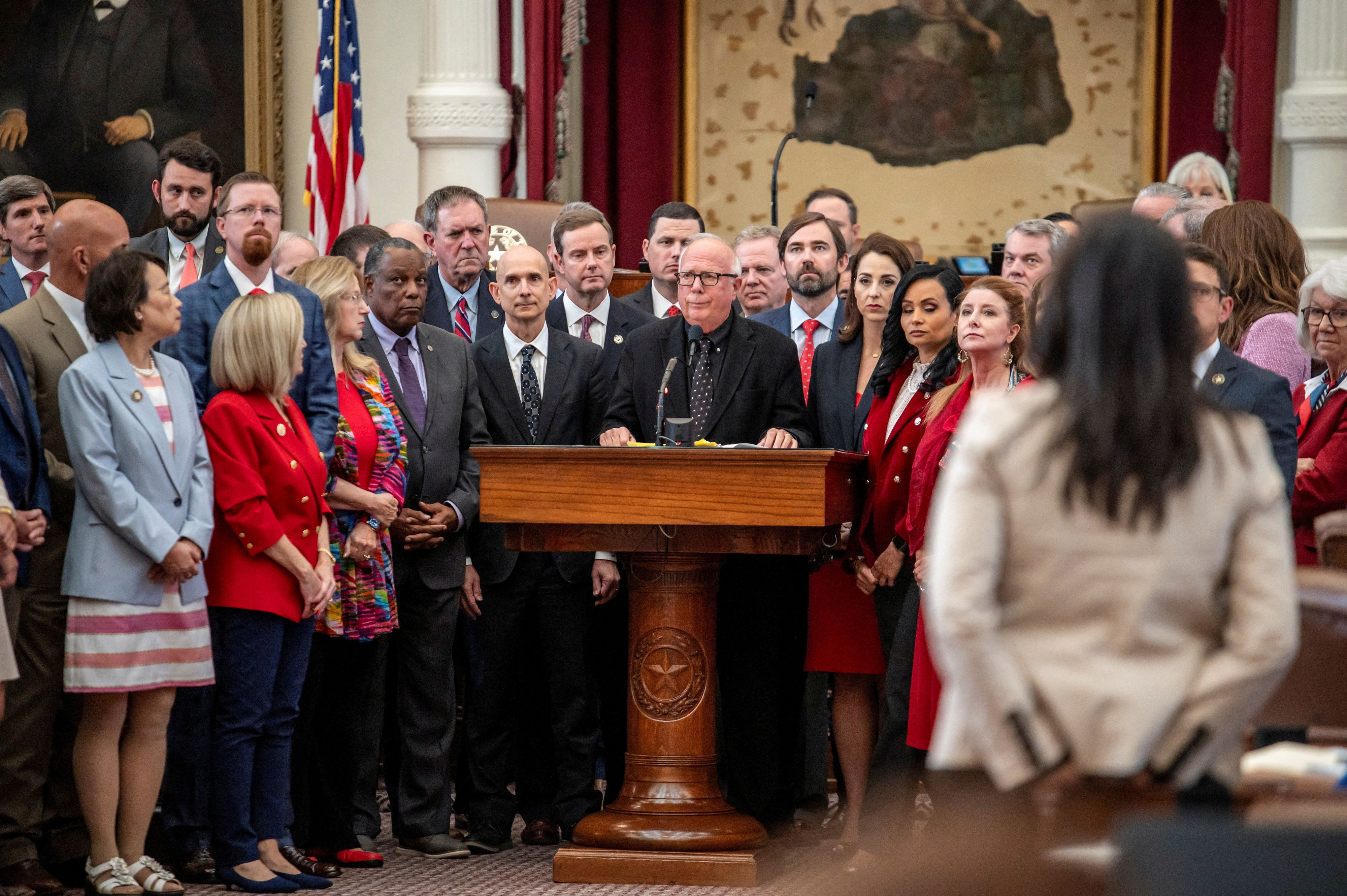 Bestreitet die Vorteile des neuen Wahlkreis-Zuschnitts für seine Partei nicht: Der republikanische Abgeordnete Todd Hunter. (20. August 2025)