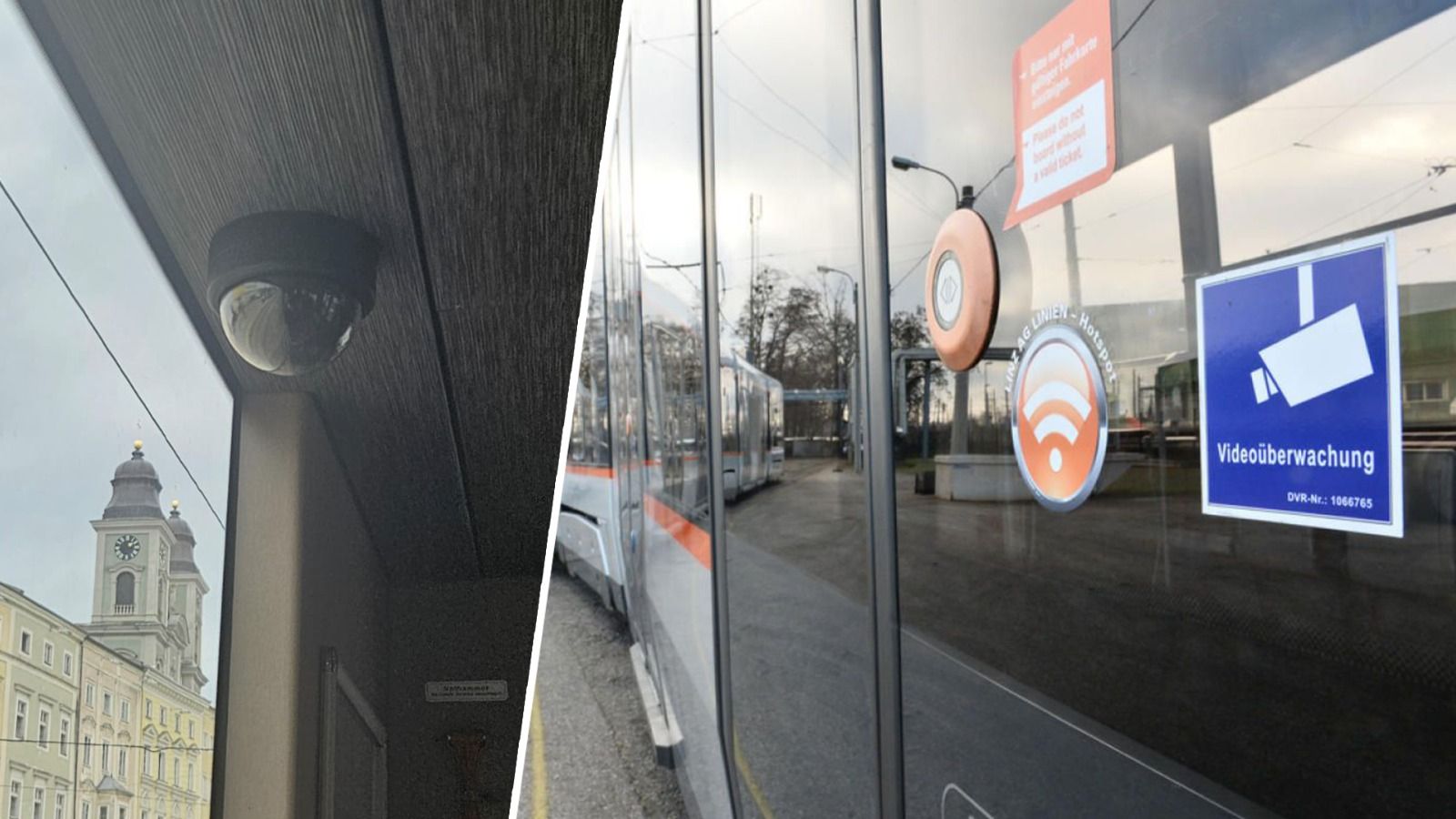 Der Vorfall wurde von einer Videokamera aufgezeichnet, aber die Bilder sind zu schlecht.