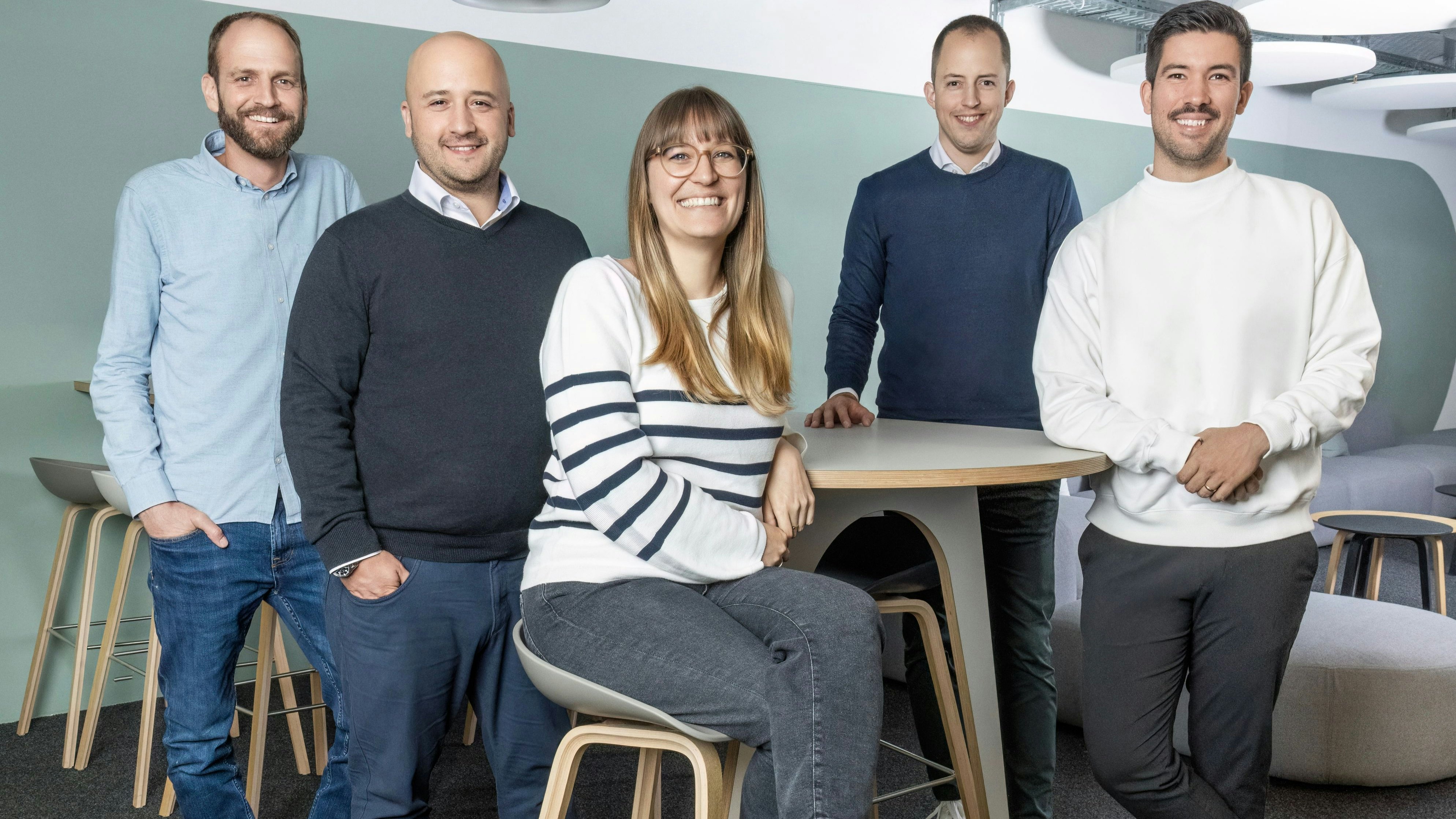Bring! Labs komplettiert Führungsteam: Jürg Egli, Olivier Wentzke, Simone Kühn, Raphael Thommen, Juan-Pablo Schmid.