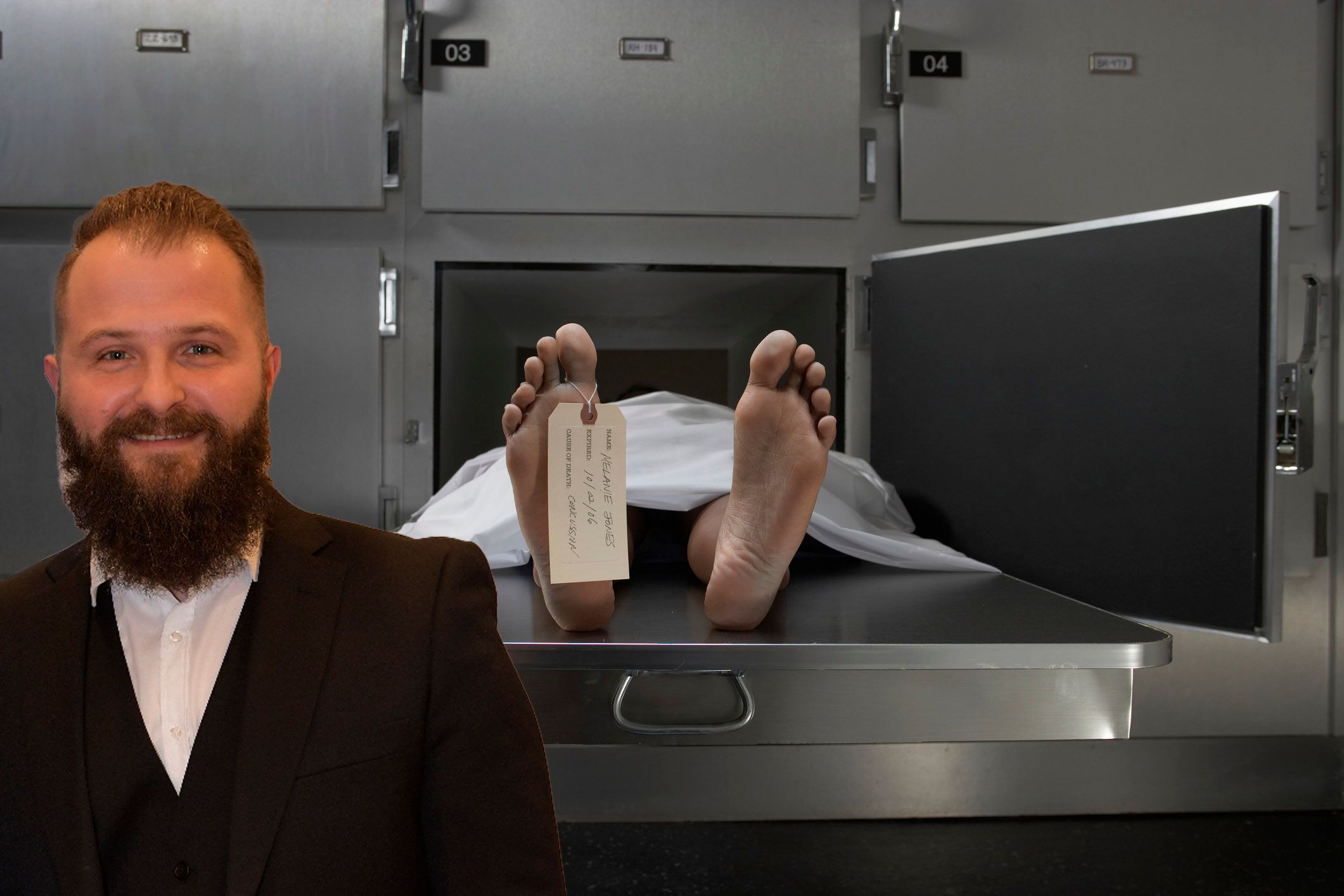 Bestatter Marijan Martinovic entdeckte den Fehler und konnte Schlimmeres verhindern.