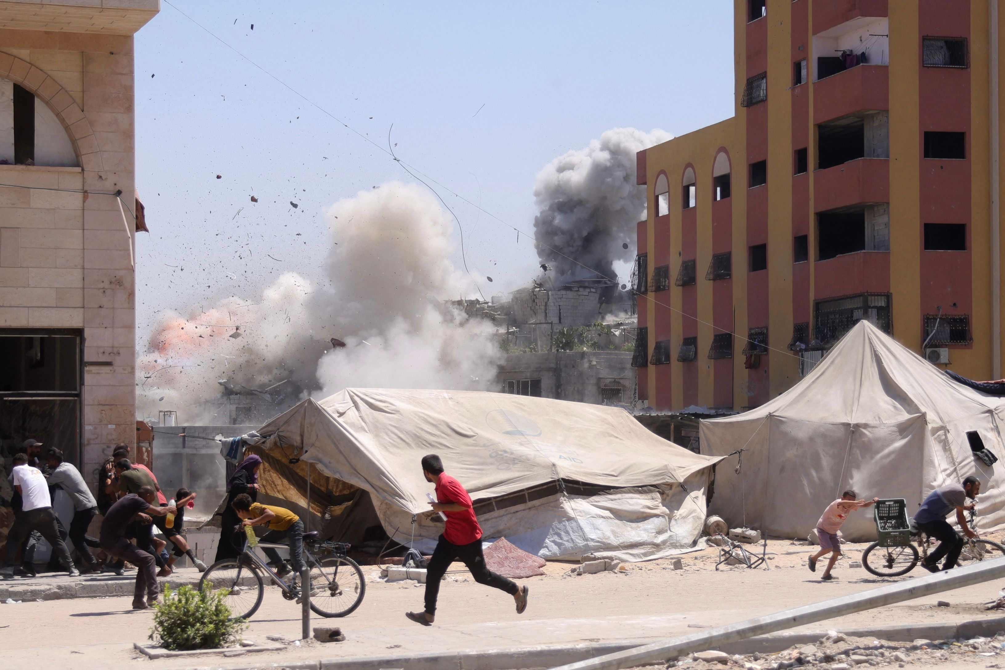 Die israelische Armee hat mit dem Angriff auf Gaza-Stadt begonnen. 20. August 2025.
