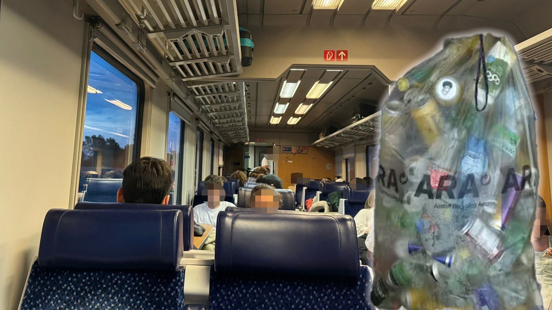 Heute.at - Höheres Pfand! Sammler jetzt auch in Zügen unterwegs