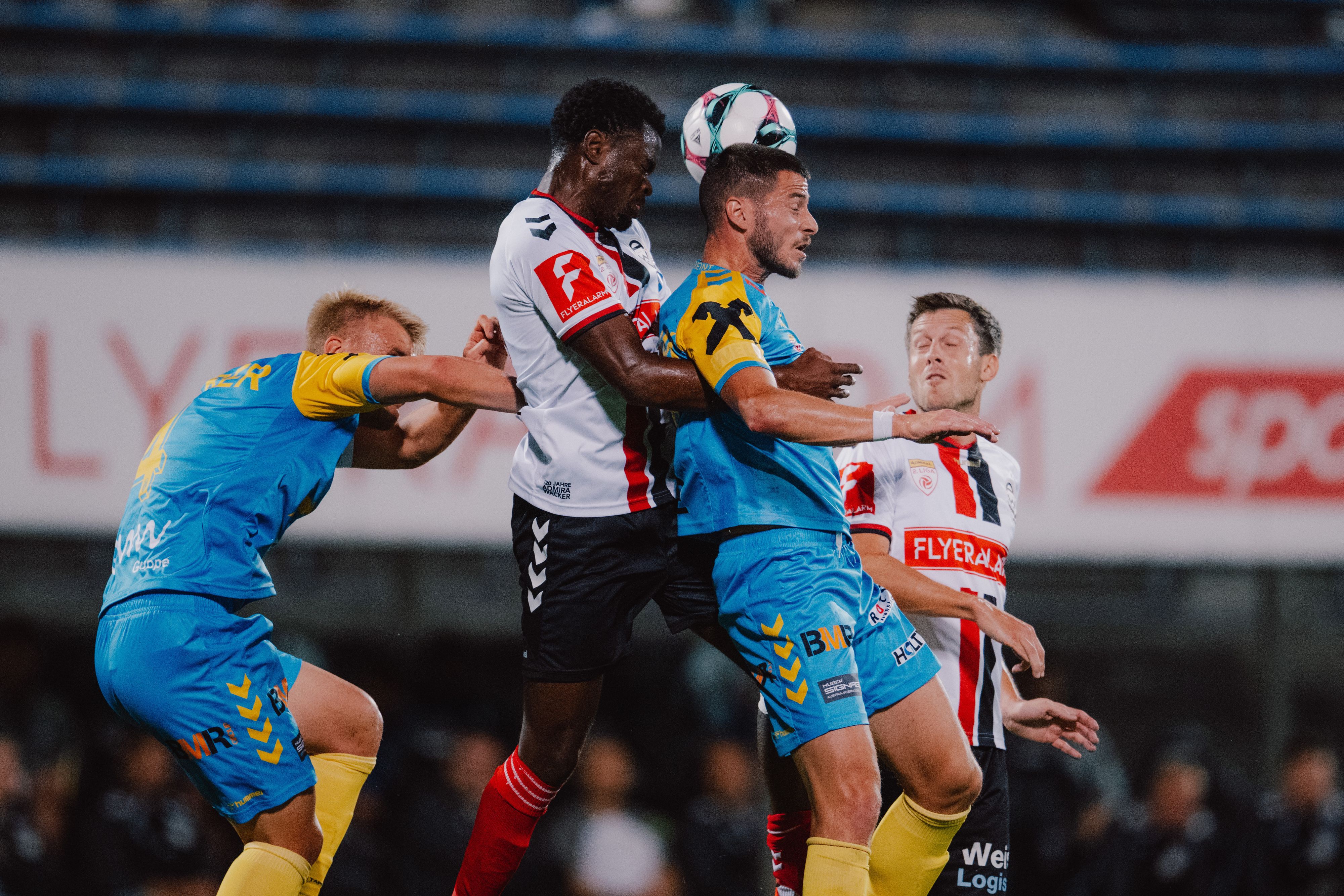 Die Admira im Zweitliga-Duell mit Aufsteiger Hertha Wels. 